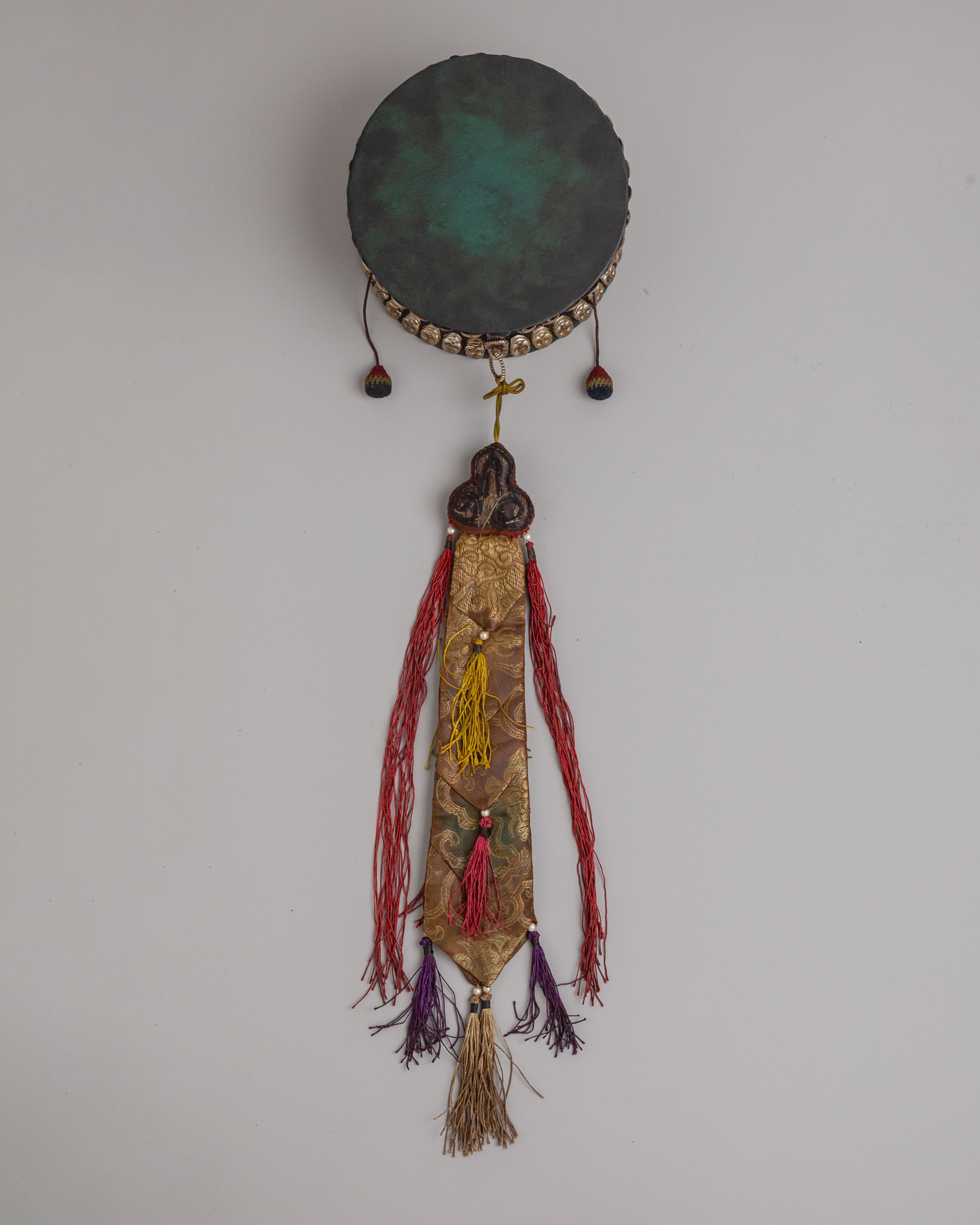 Buddhist Altar Damaru | Sacred Tibetan Ritual Instrument