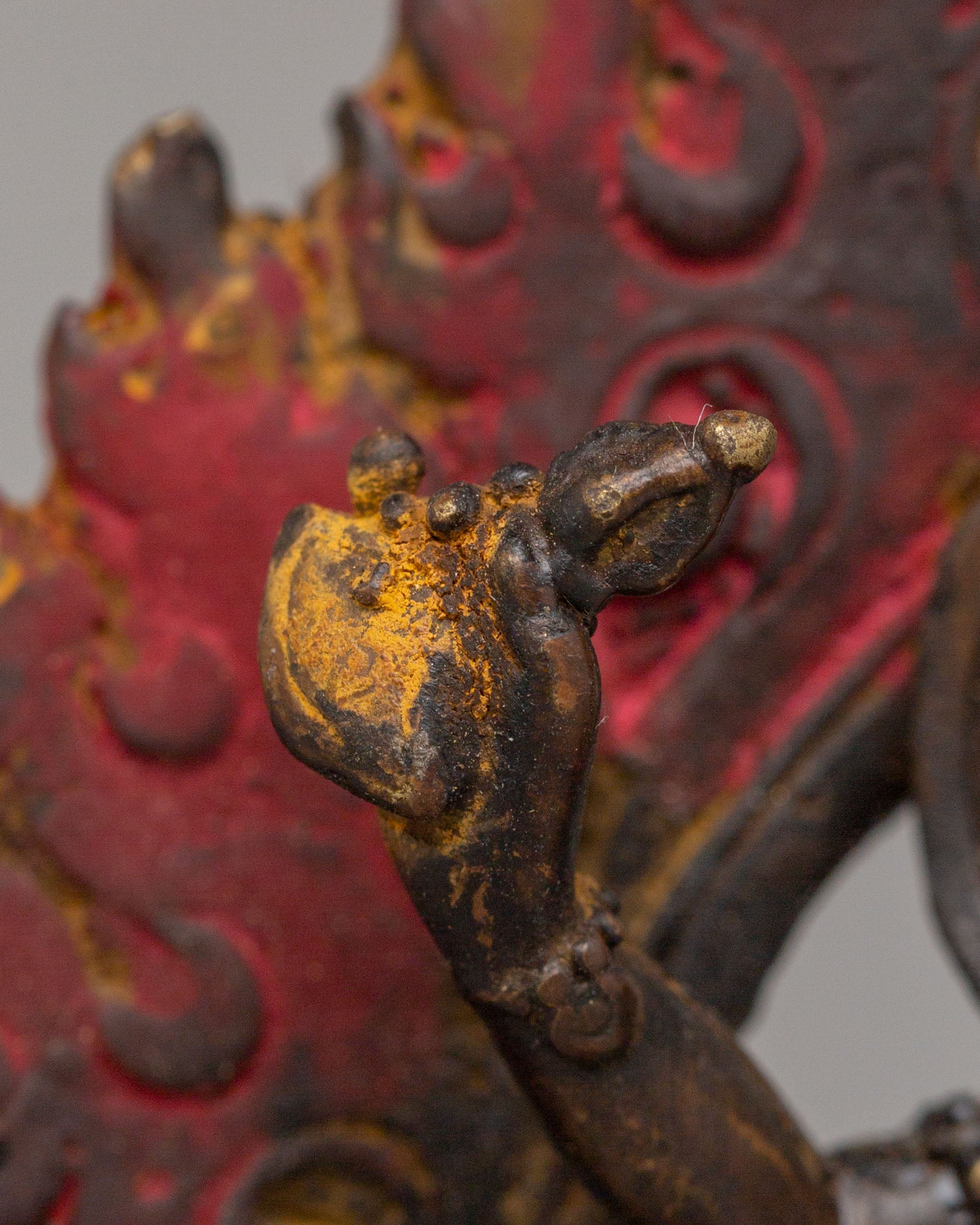 Simhamukha Statue for Spiritual Practice | Lion-Headed Deity Figurine