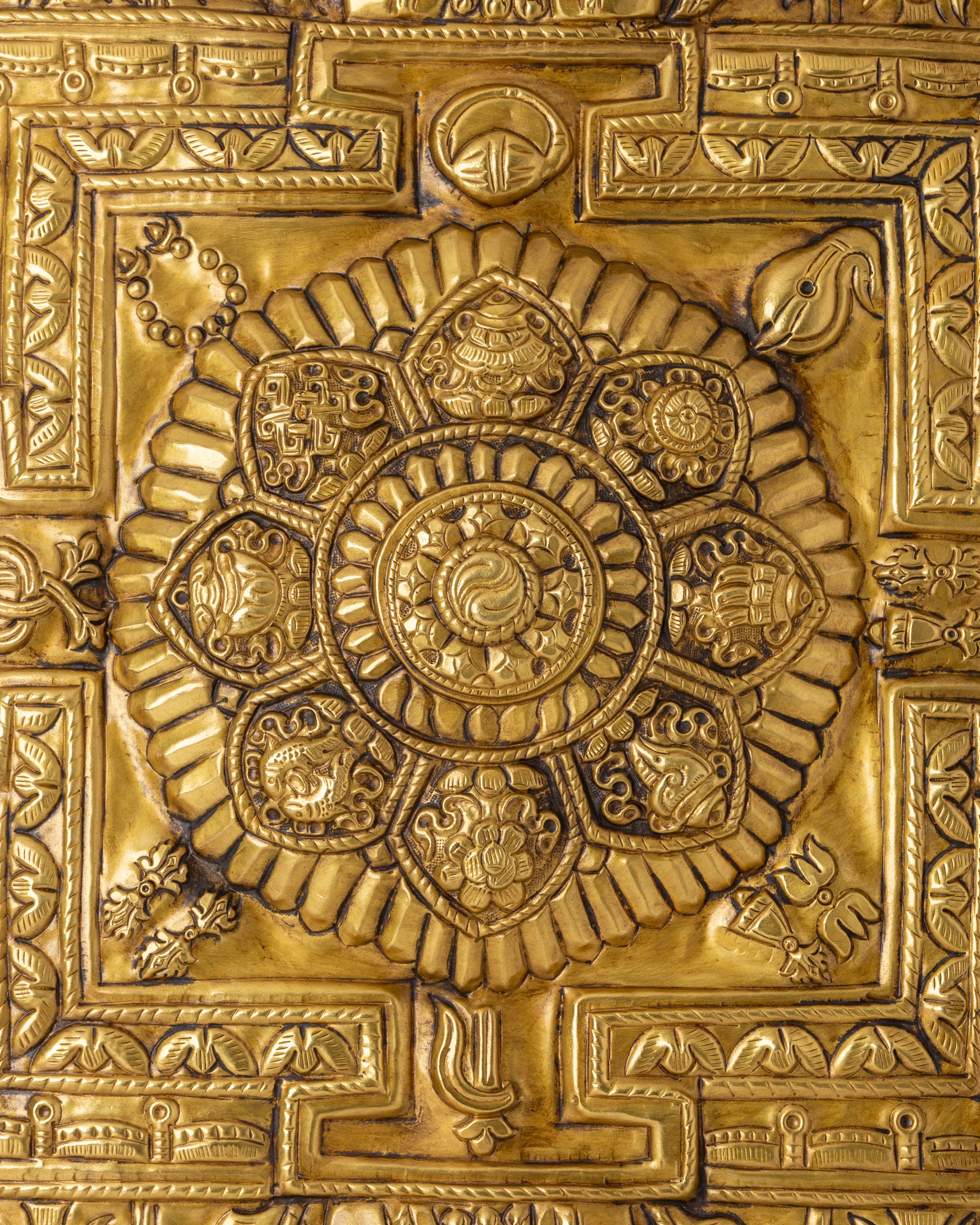 Astamangala Mandala Wall Art | Spiritual Tibetan Symbolism