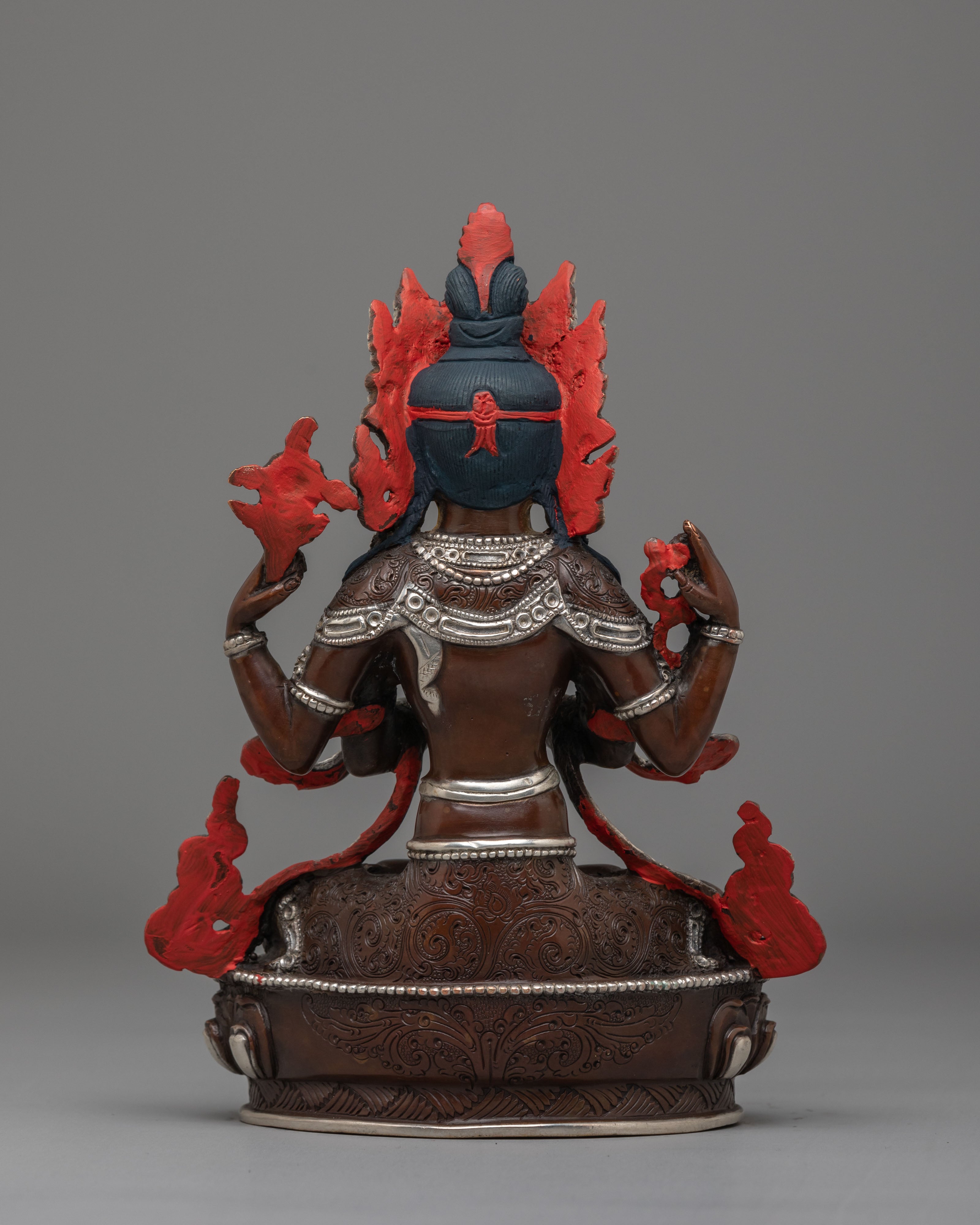 Tibetan Chenrezig Figurine | Bodhisattva of Compassion Statue