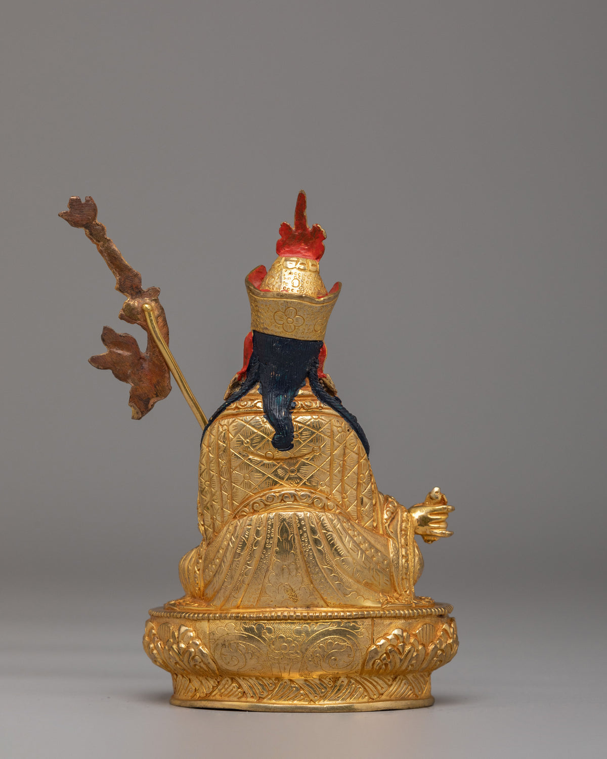 Handmade Altar Guru Rinpoche Statue | Tibetan Padmasambhava Art