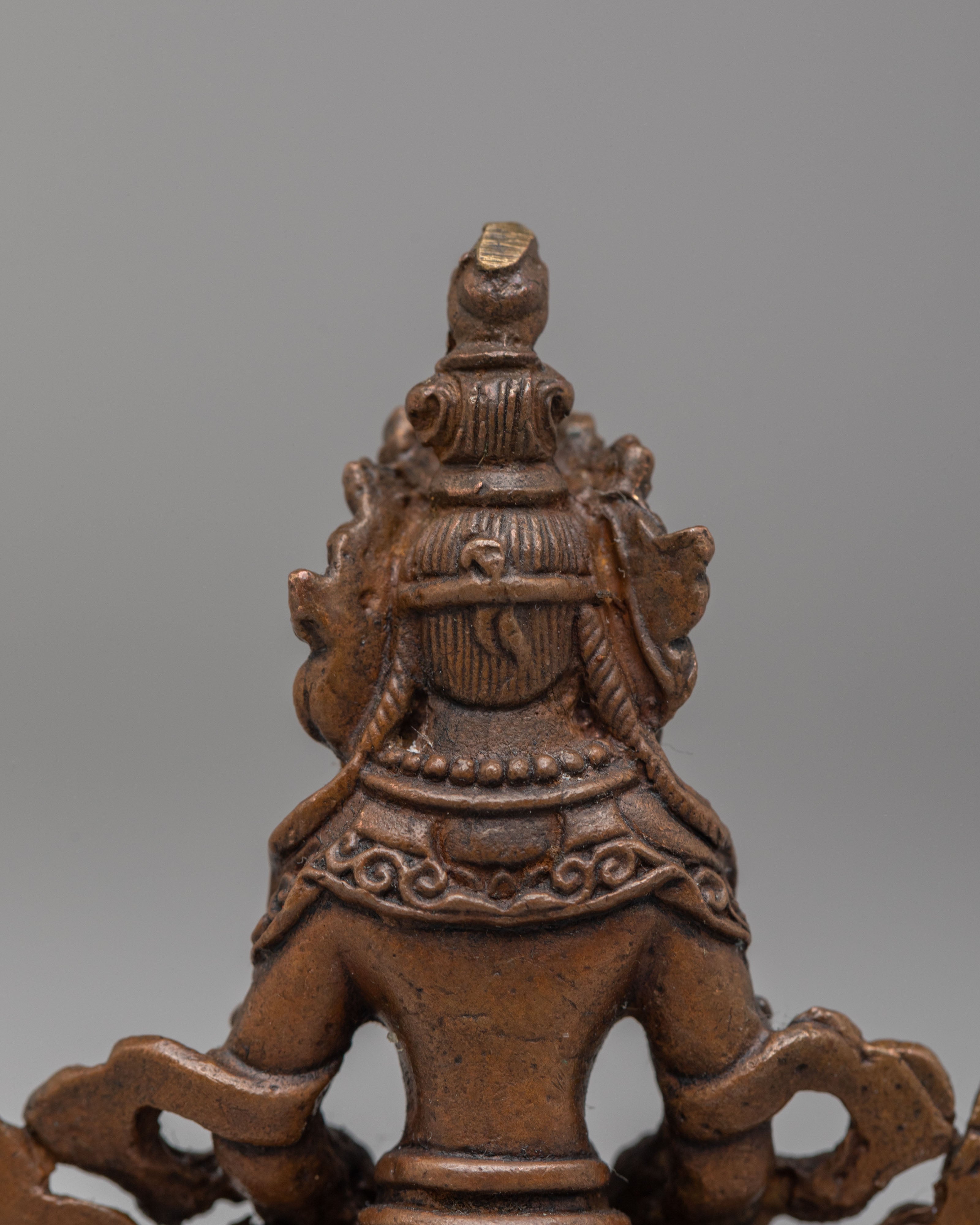 Himalayan Amitayus Buddha Statue | Handmade Oxidized Copper Sculpture