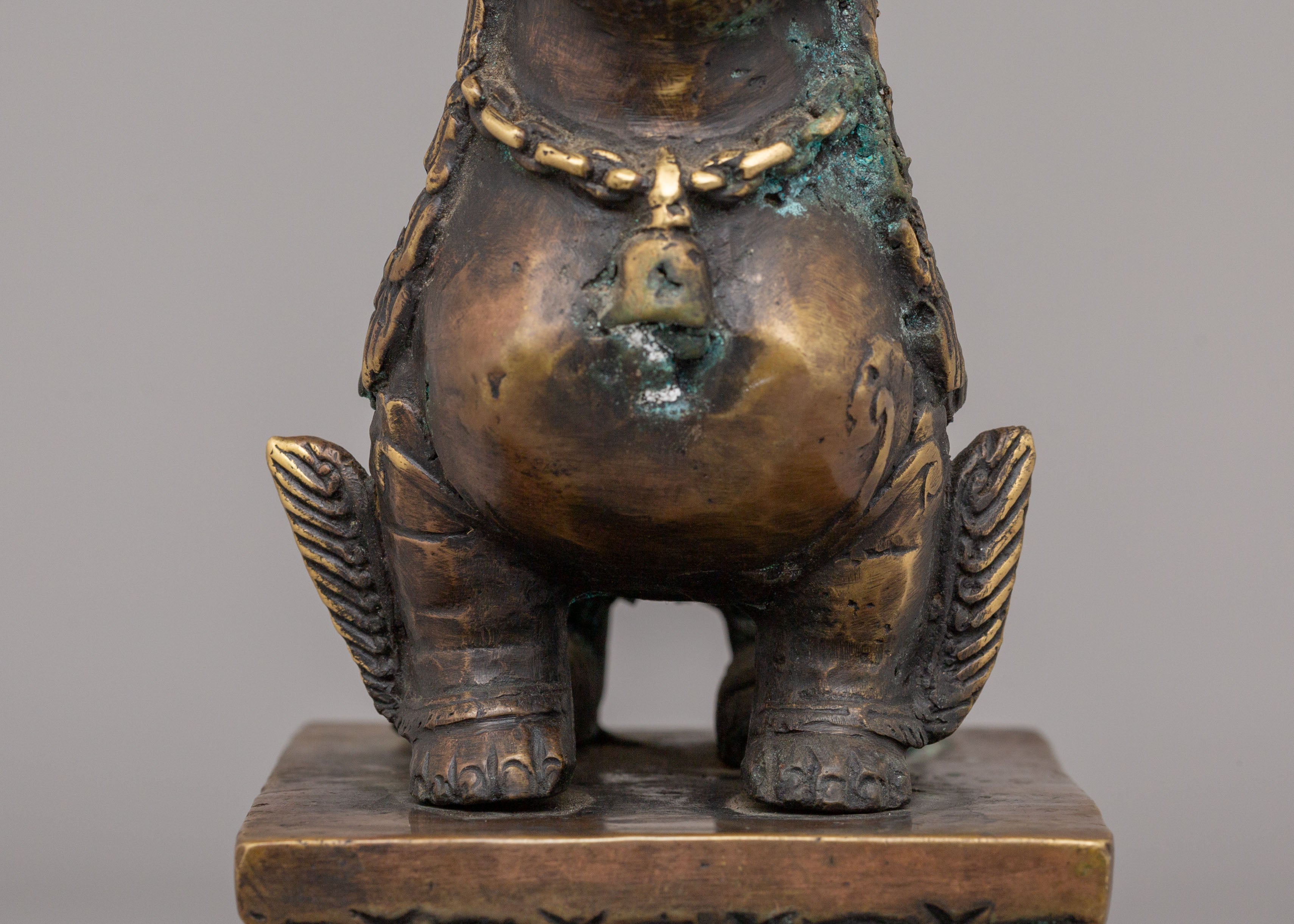 Buddhist Guardian Lion Sculpture Set | Symbol of Protection & Strength