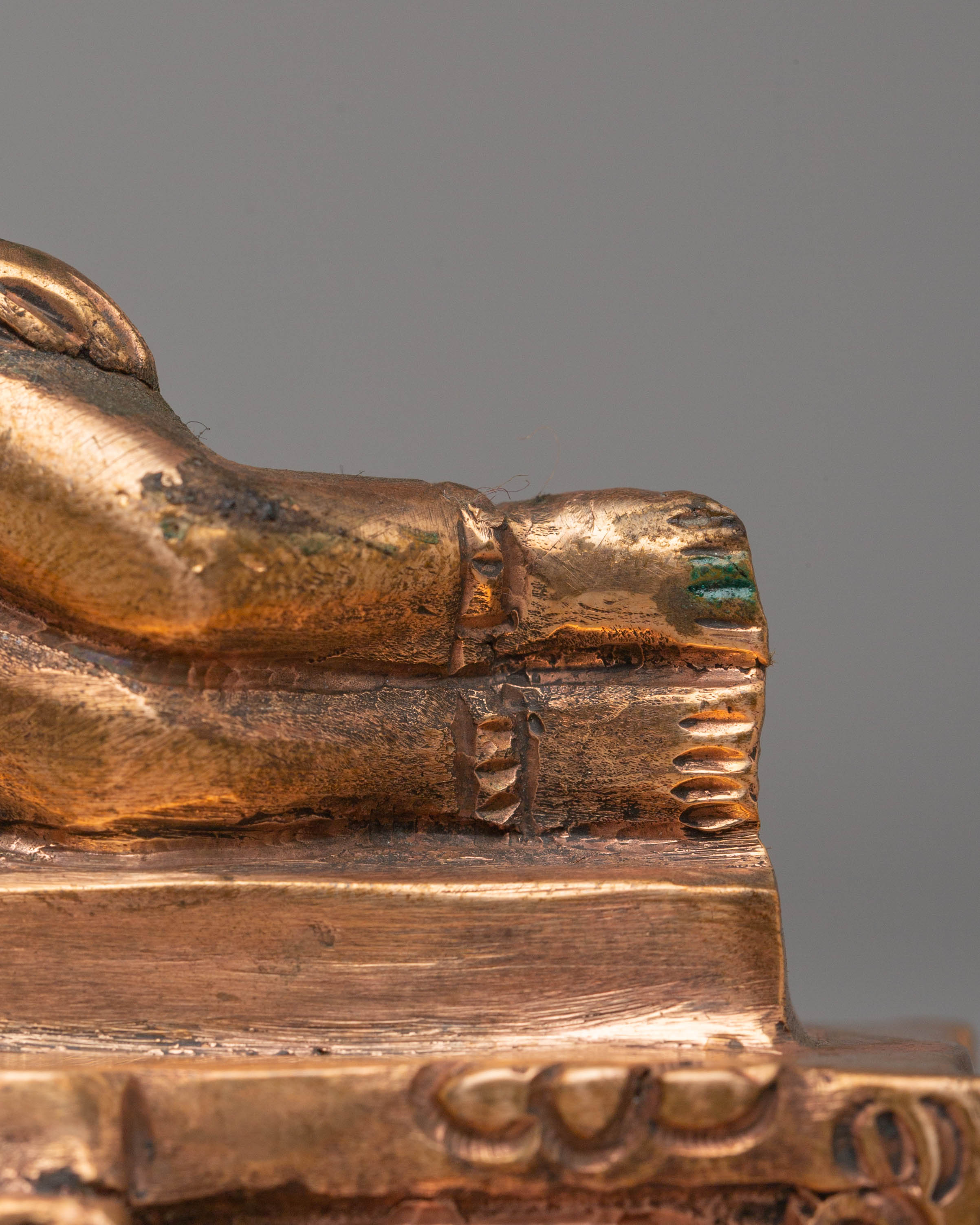 Traditional Sleeping Buddha Statue | Handcrafted Copper Art