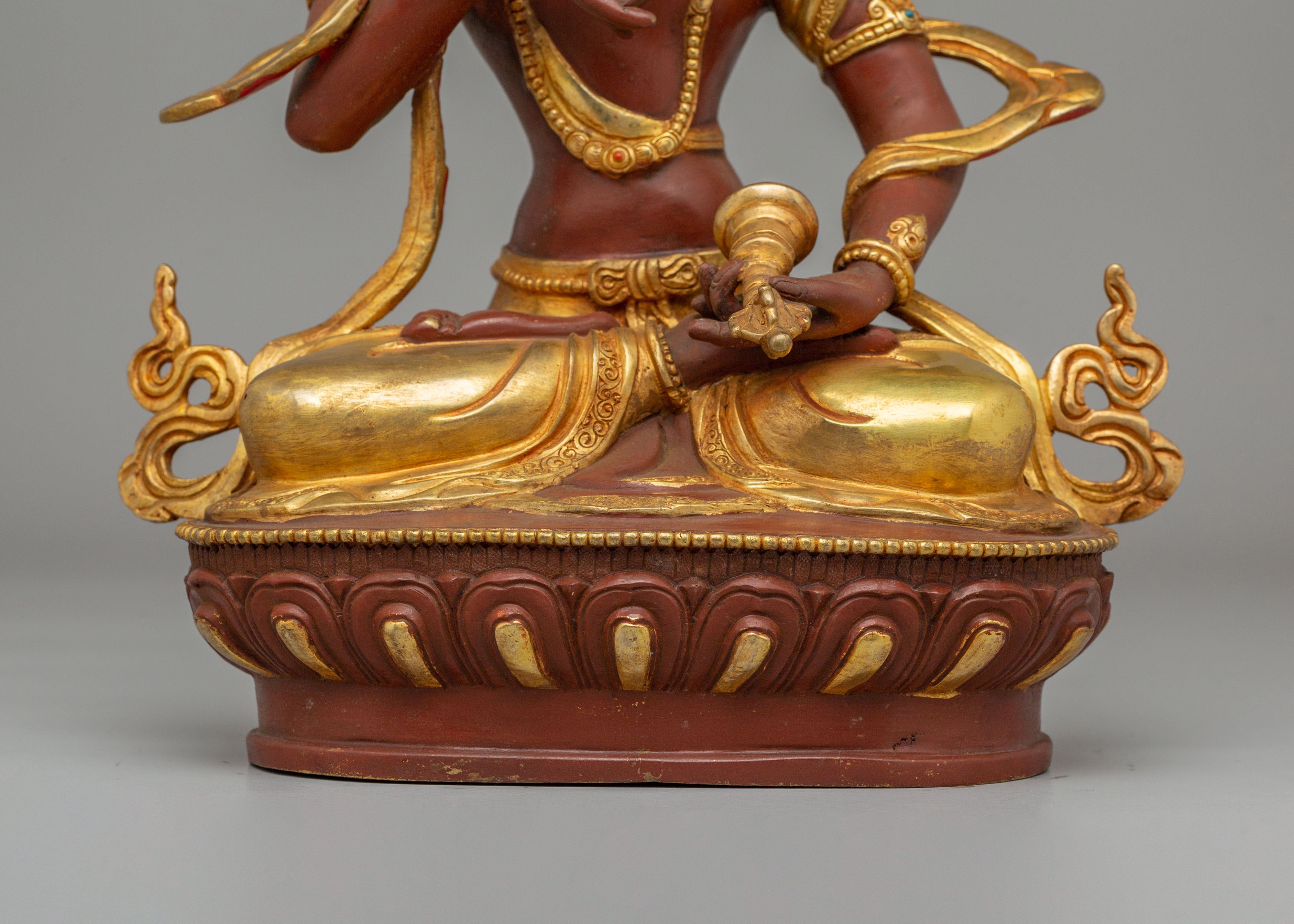 Handmade Purification Deity Vajrasattva Statue | Spiritual Meditation Decor