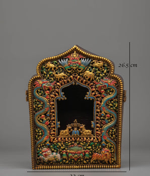 Handcrafted Ghau Box for Buddhist Ritual | Meditation Box