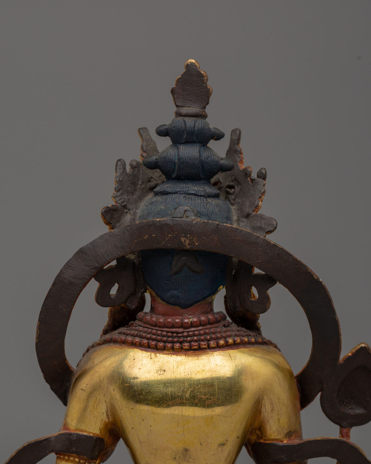 Handcrafted Scared Kshitigarbha Statue | 24K Gold Plated