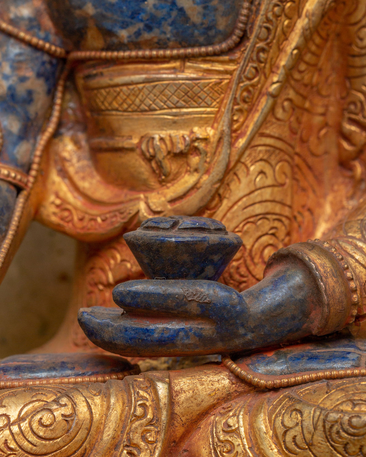 Himalayan Crowned Shakyamuni Buddha Statue | Crowned Buddha Figurine