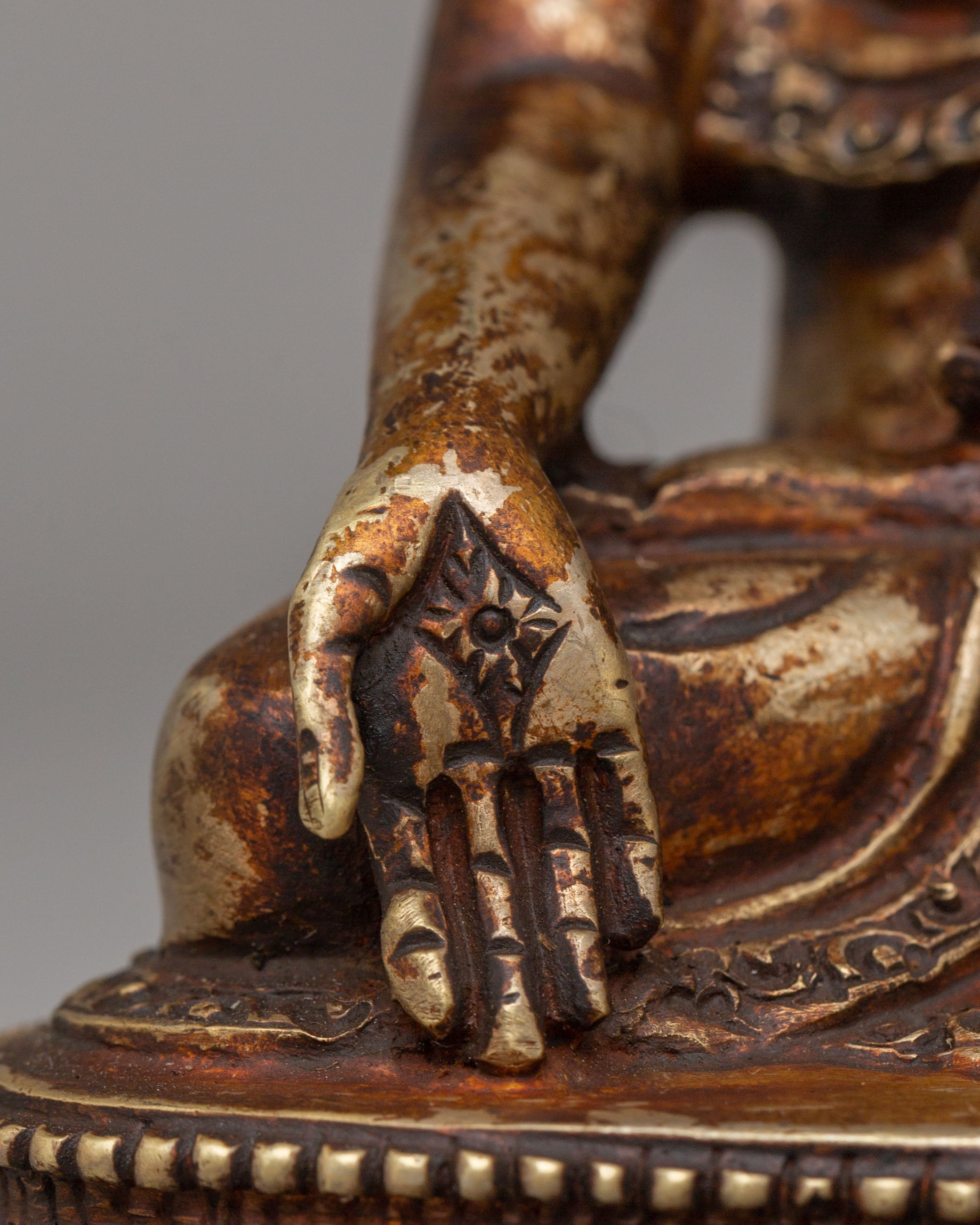 Ratnasambhava Dhyani Buddha Statue | Handcrafted Tibetan Artwork