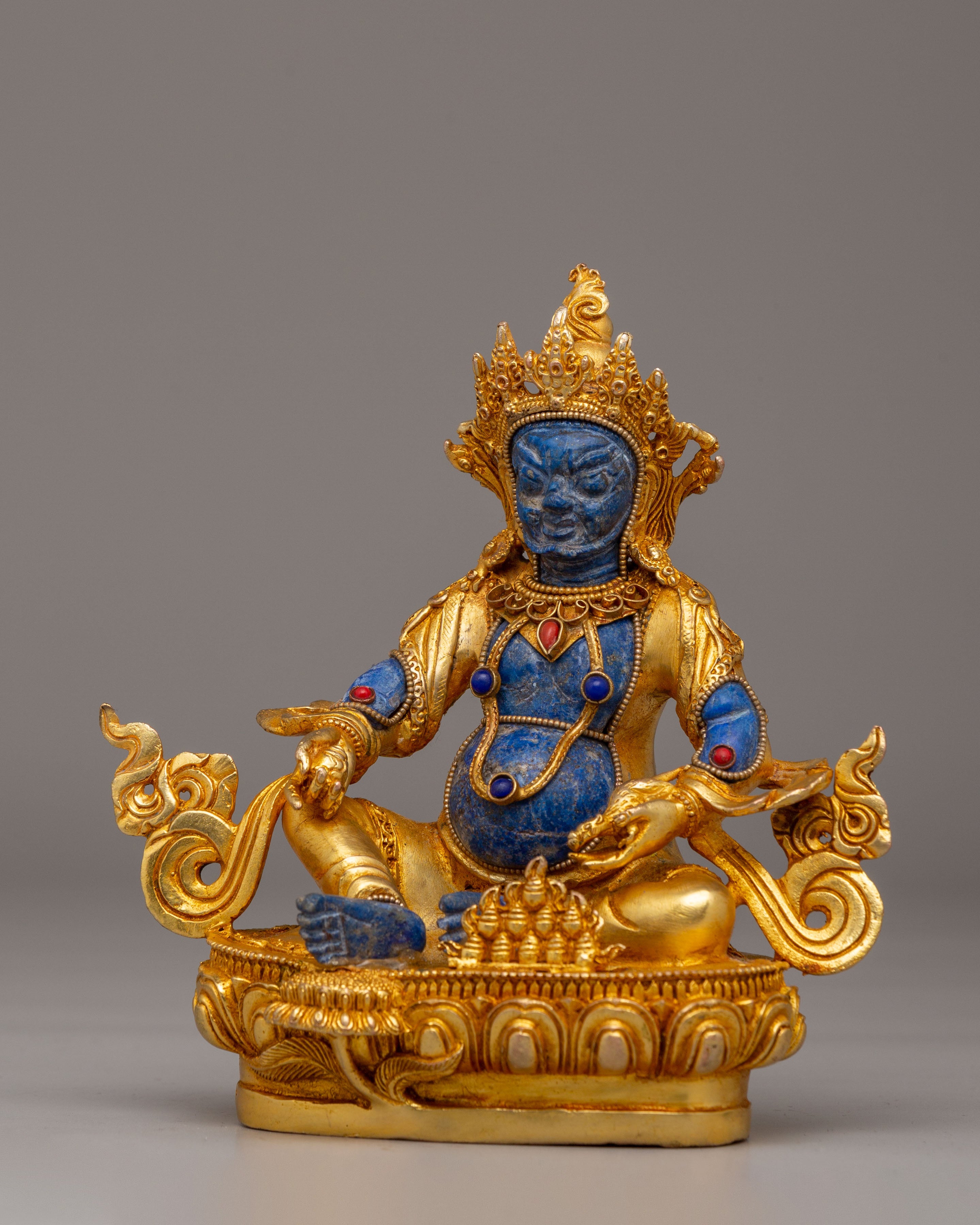 Sacred Dzambhala Deity Statue | Tibetan Wealth Deity