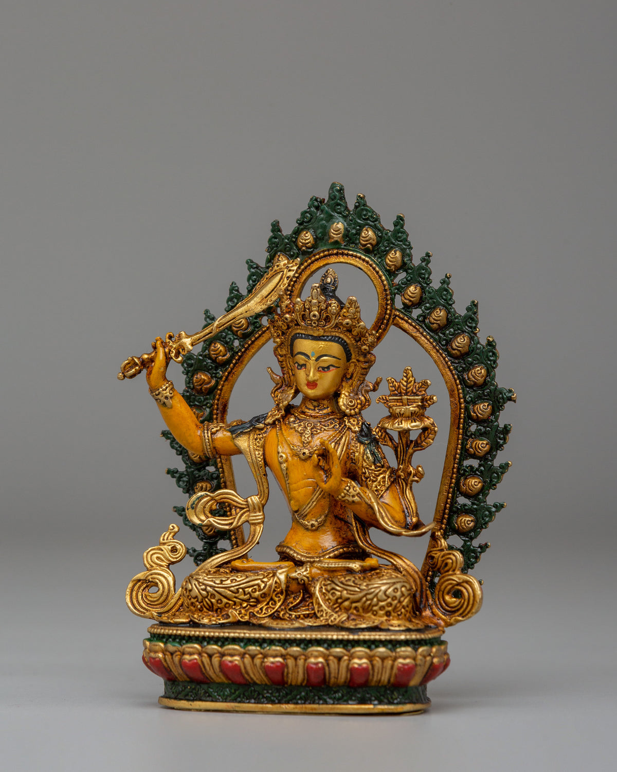 Traditional Manjushri Deity Statue | Symbol of Wisdom and Enlightenment
