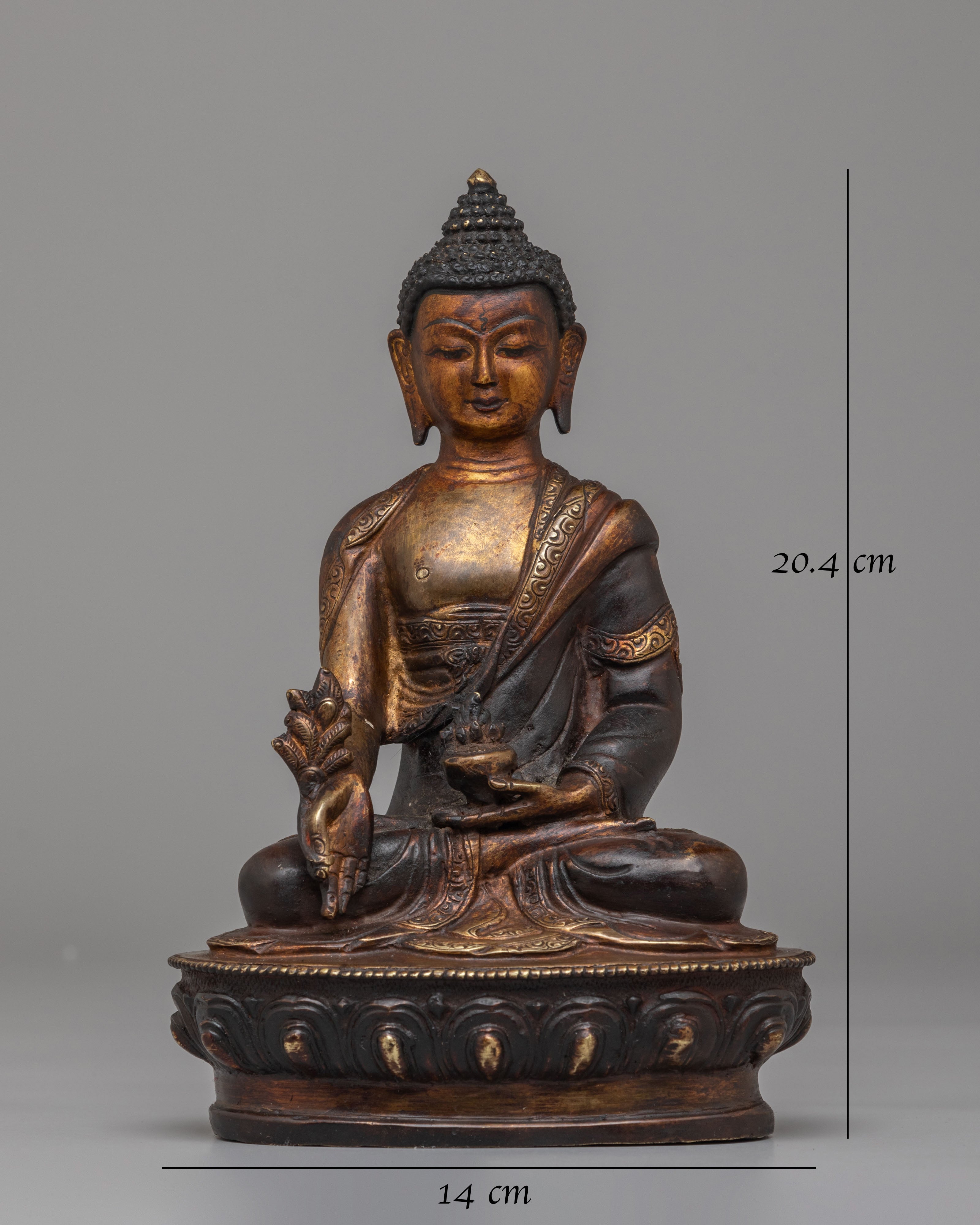 Medicine Buddha Statue for Altar | Spiritual Healing Decor