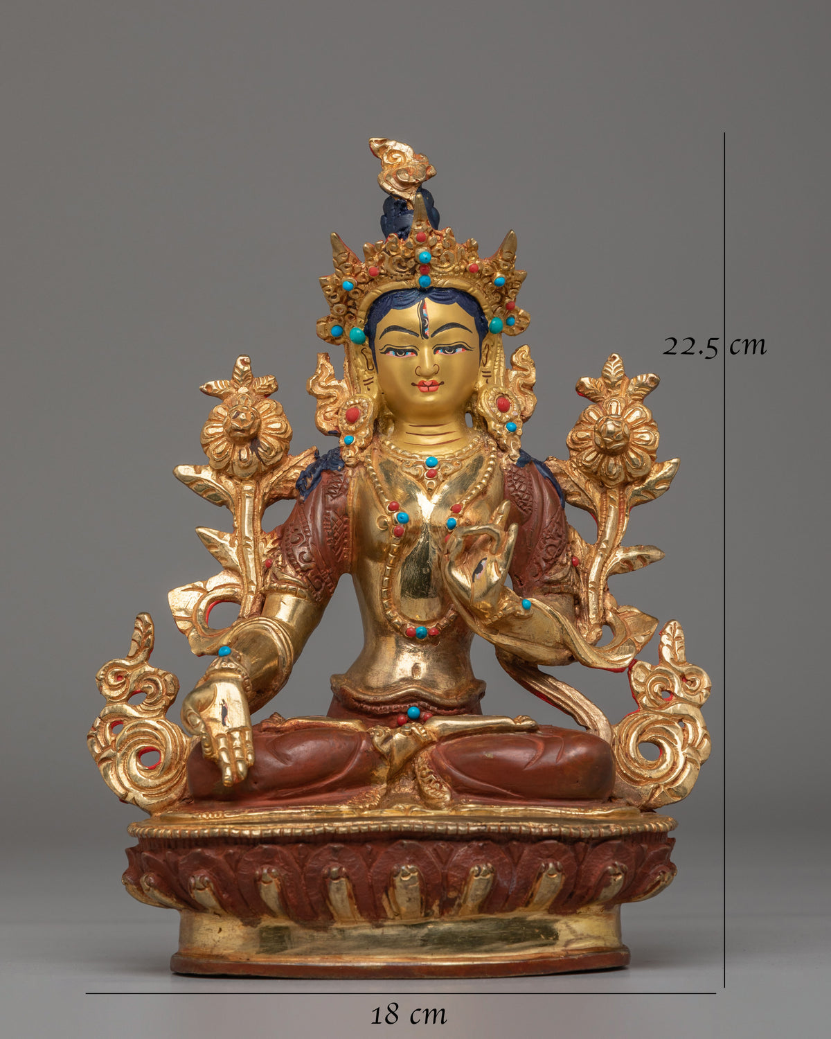 White Tara Statue for Altar | Goddess of Compassion