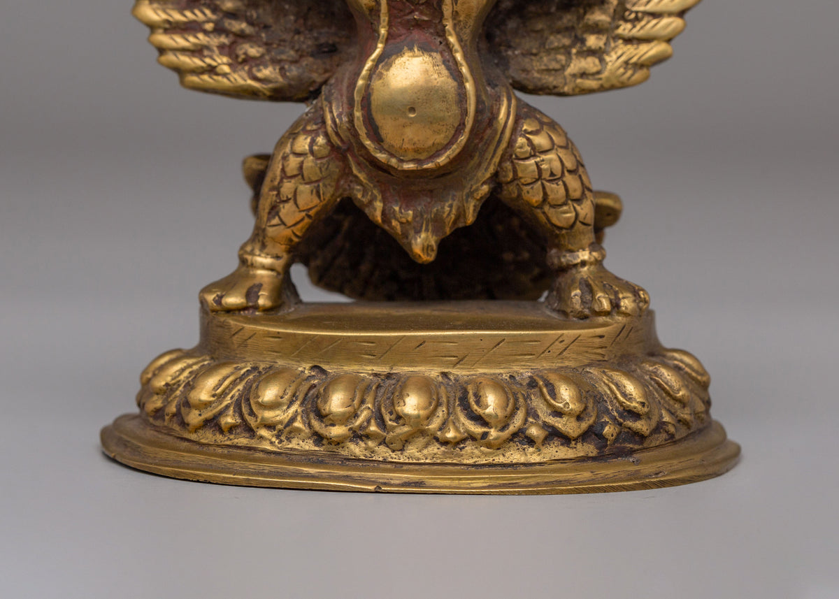 Himalayan Garuda Statue for Shrine | Handcrafted Spiritual Decor