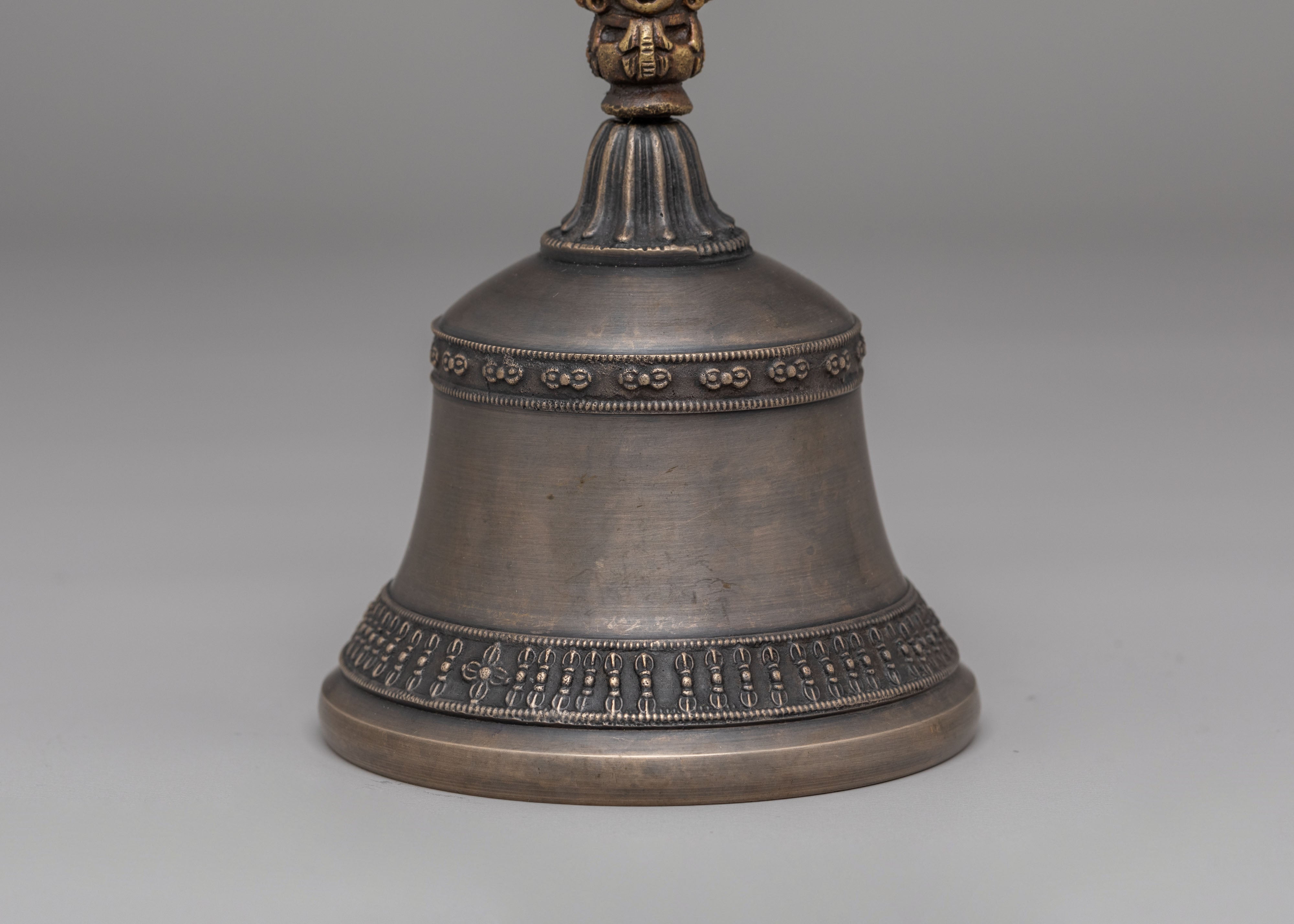 Tibetan Altar Vajra and Bell Set | Sacred Ritual Items