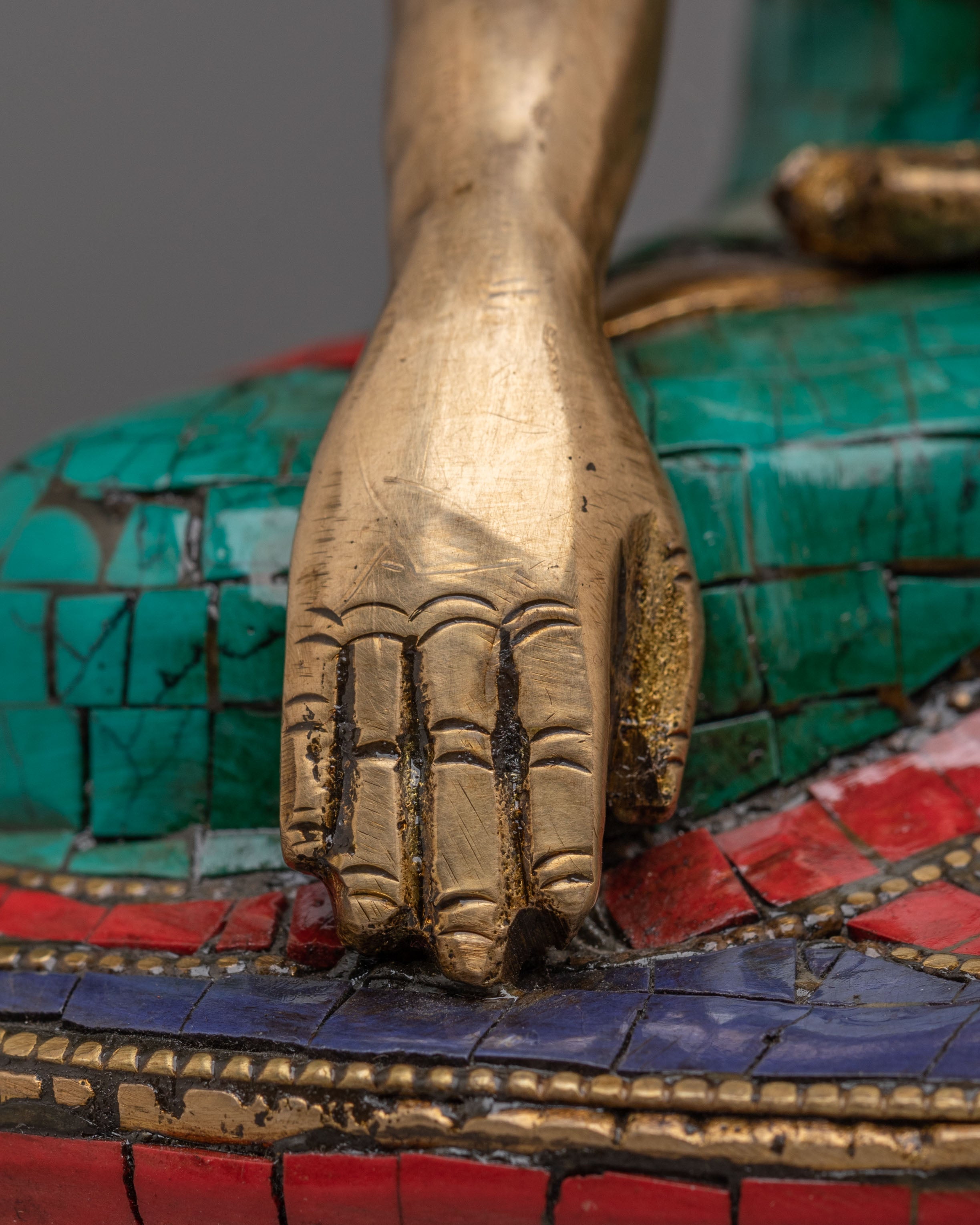 Traditional Sacred Shakyamuni Buddha Statue | Tibetan Buddhist Art