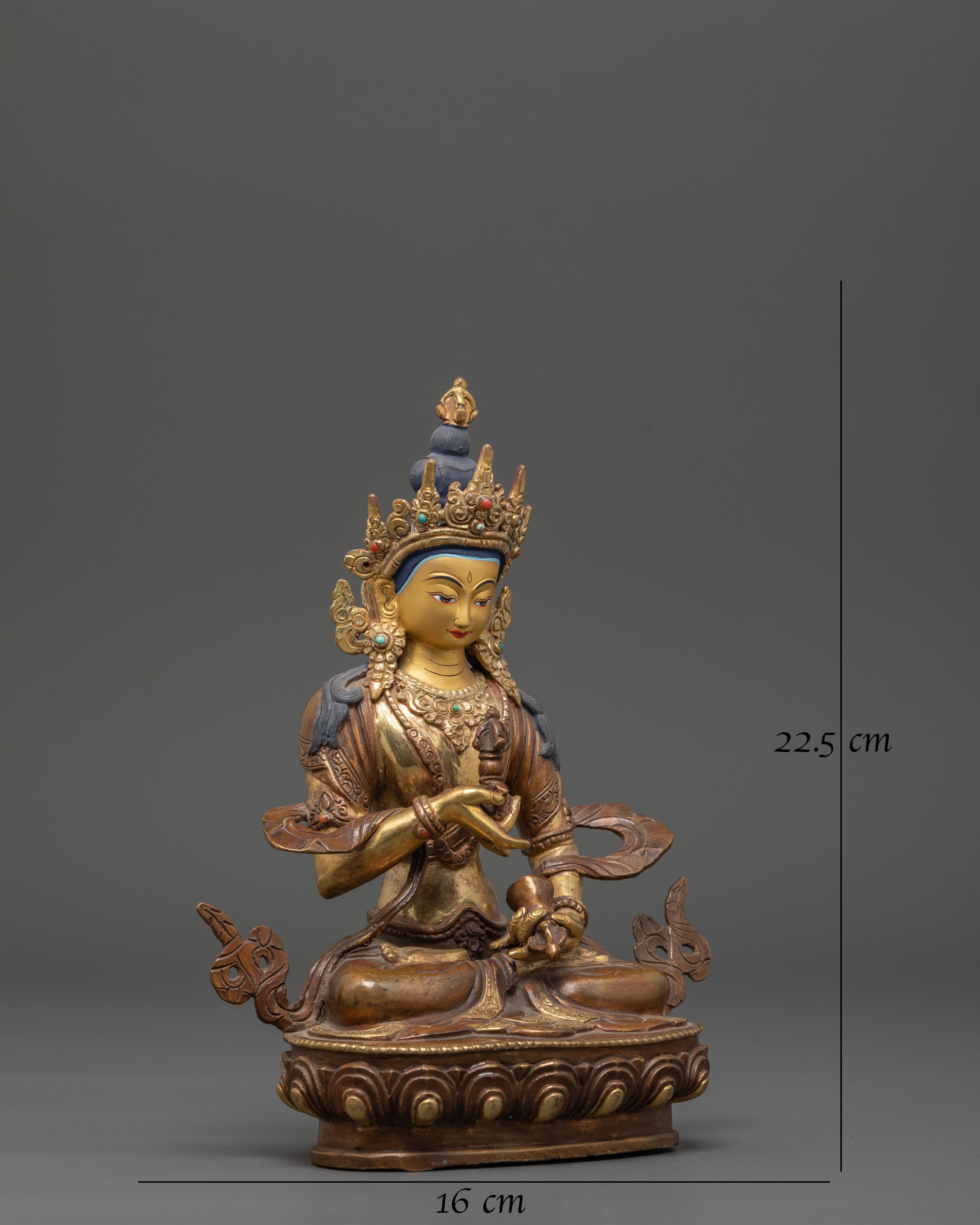 Tibetan Vajrasattva Purification Deity Statue | Vajrayana Art