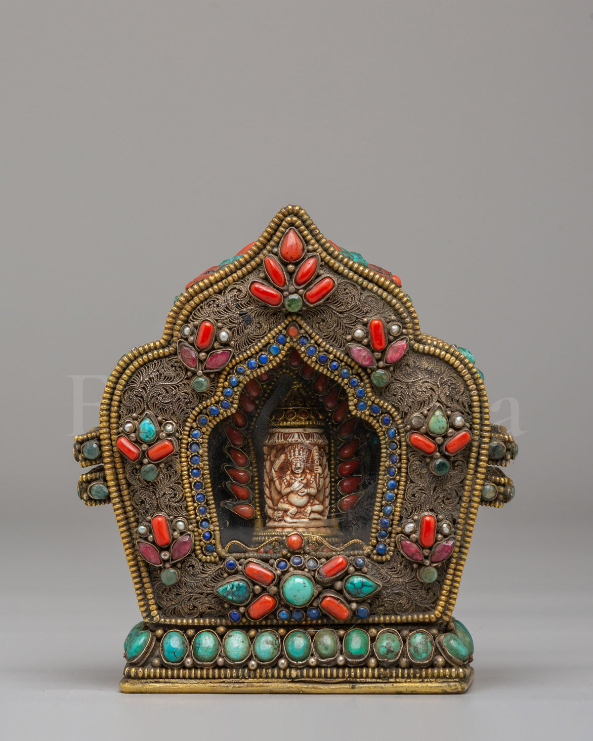 Ghau Box With Buddhist Deity 