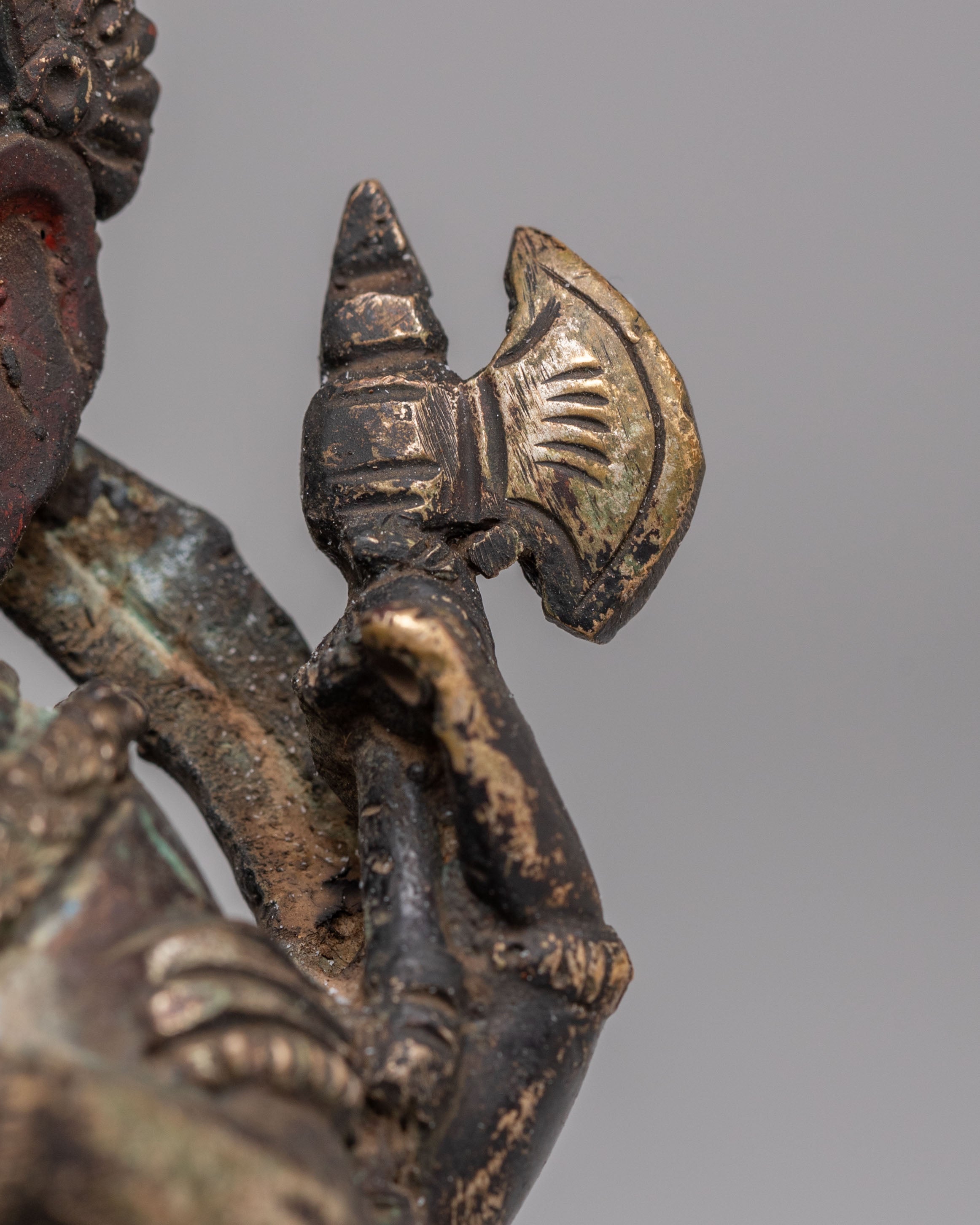 Himalayan Lord Ganesha Sculpture | Antique Finish Copper Statue