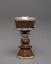 Oxidized Copper Butter Lamp for Offering