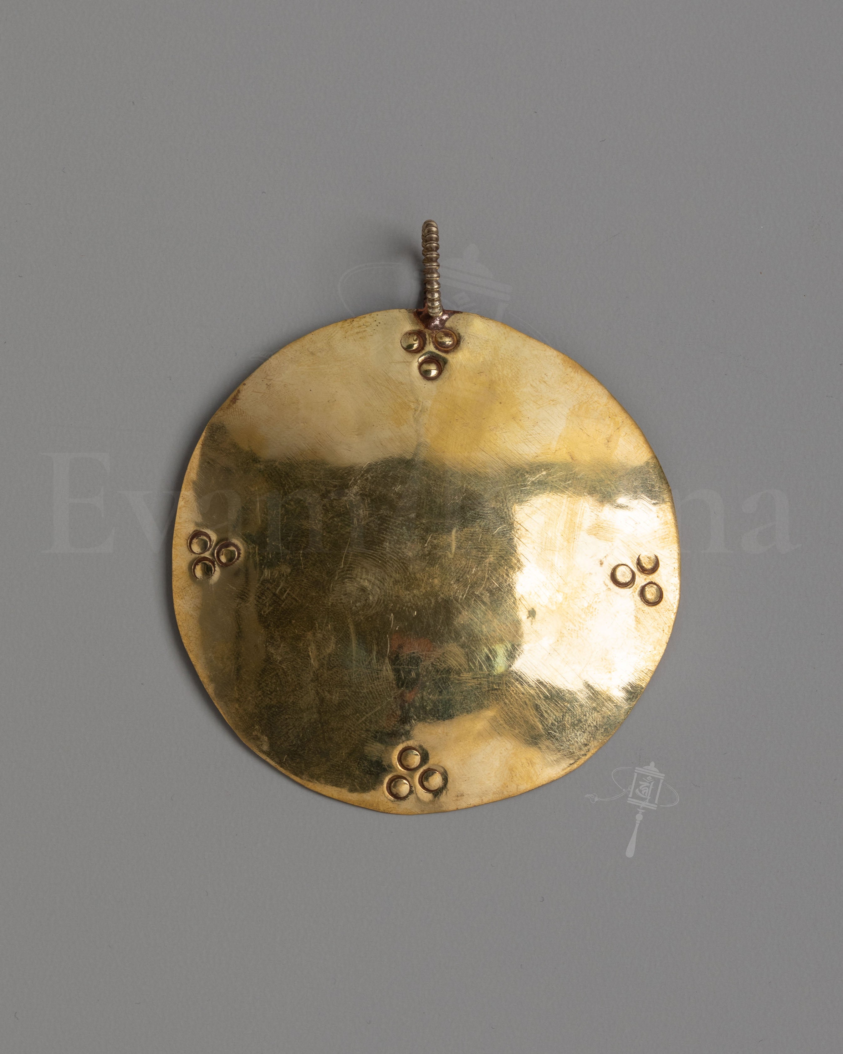 Buddhist Melong Ritual Object | Sacred Mirror for Spiritual Practices