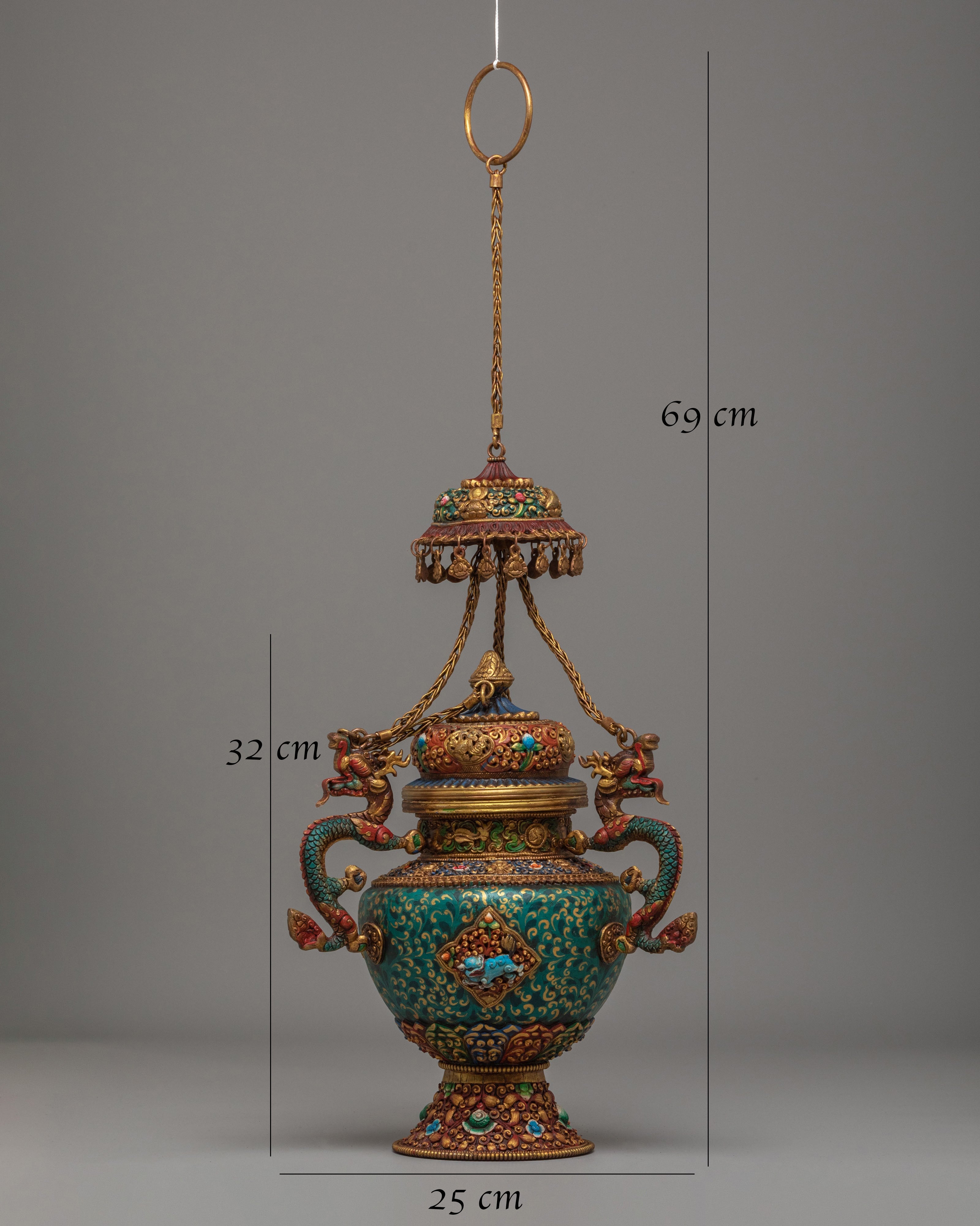 Traditional Handcrafted Incense Burner | Buddhist Ritual Incense Burner
