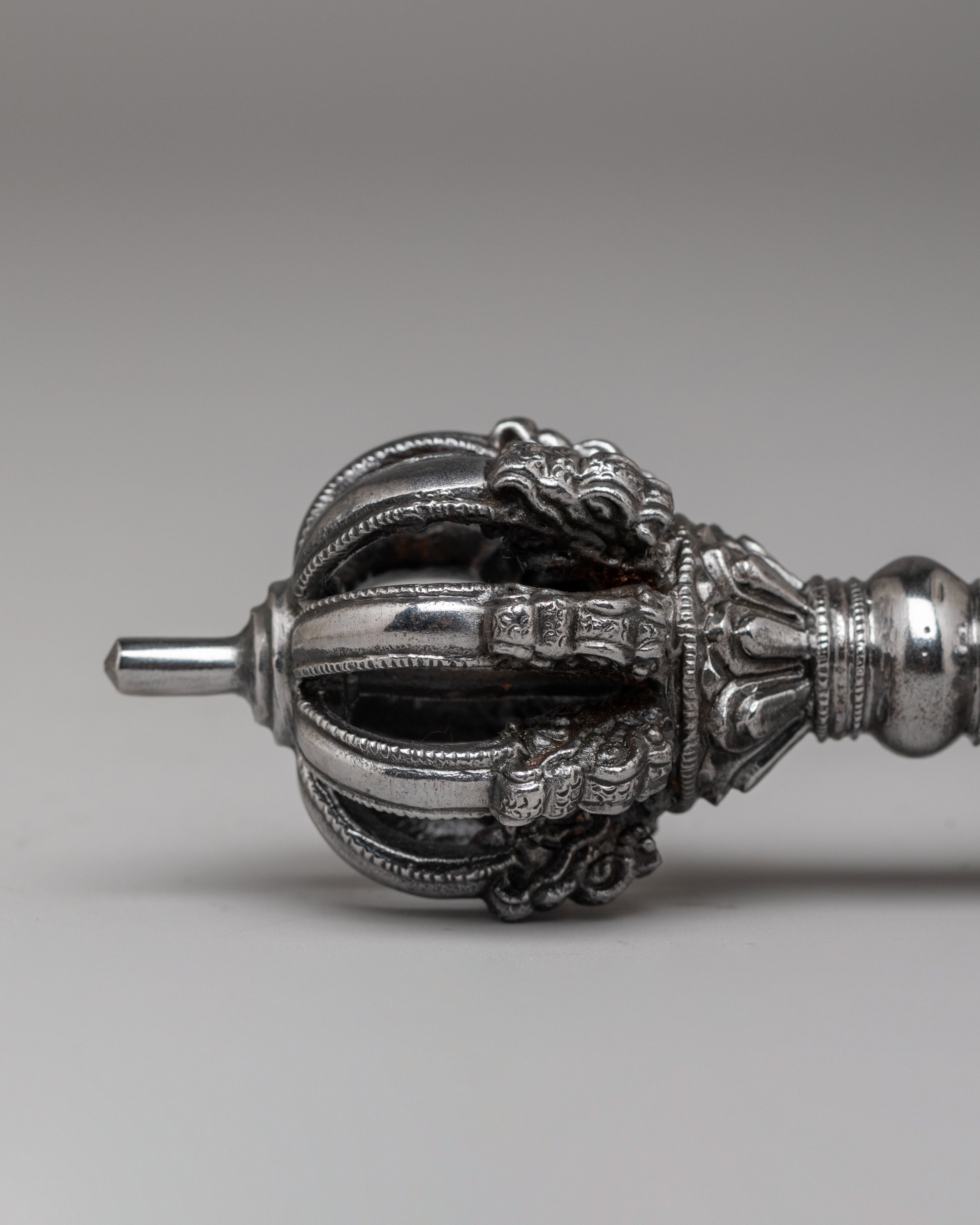Handmade Ritual Dorje and Bell Set | Bronze and Iron Tibetan Ritual Instruments