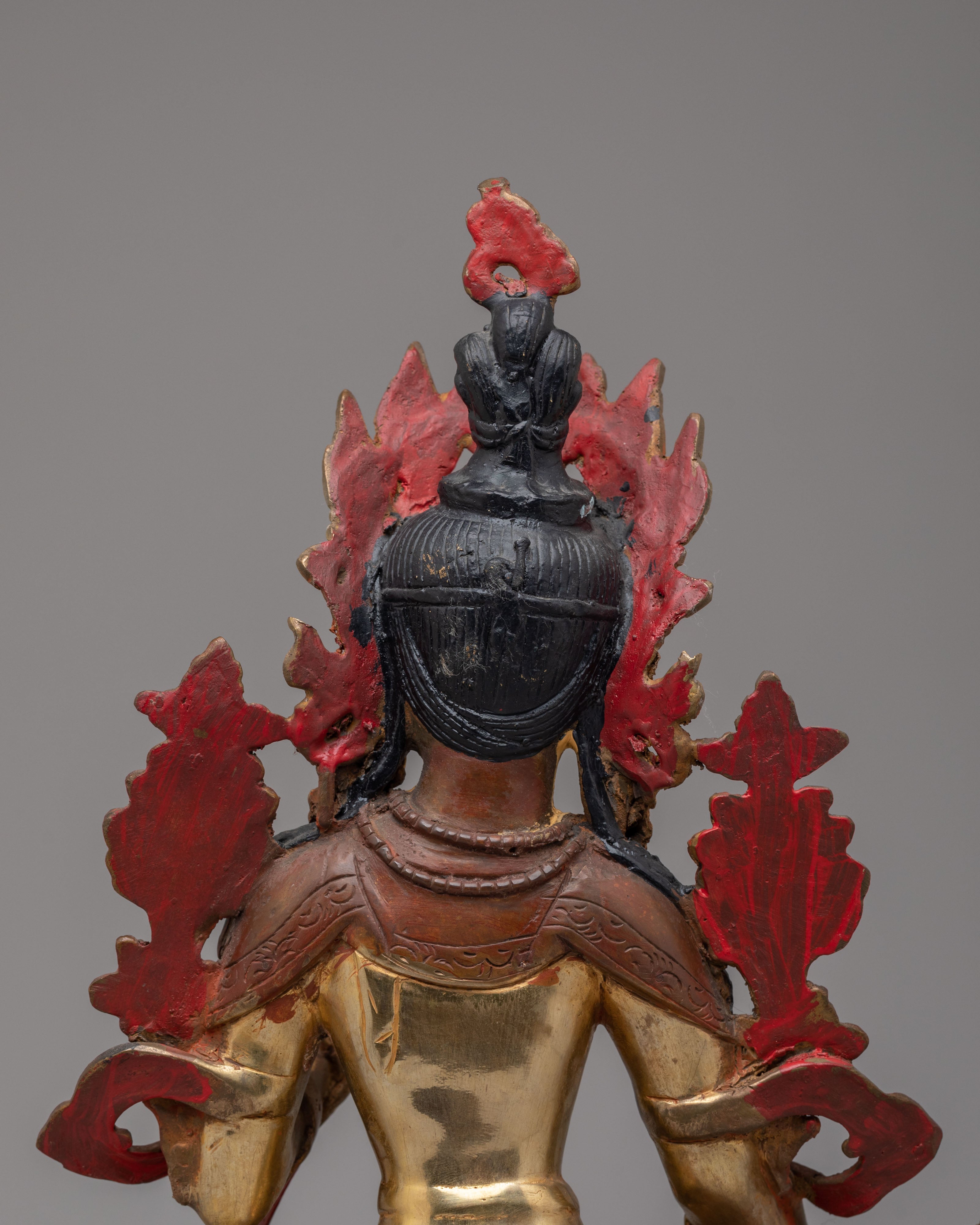 Sacred White Tara Sculpture | Mercury Gold-Plated Copper Buddhist Goddess