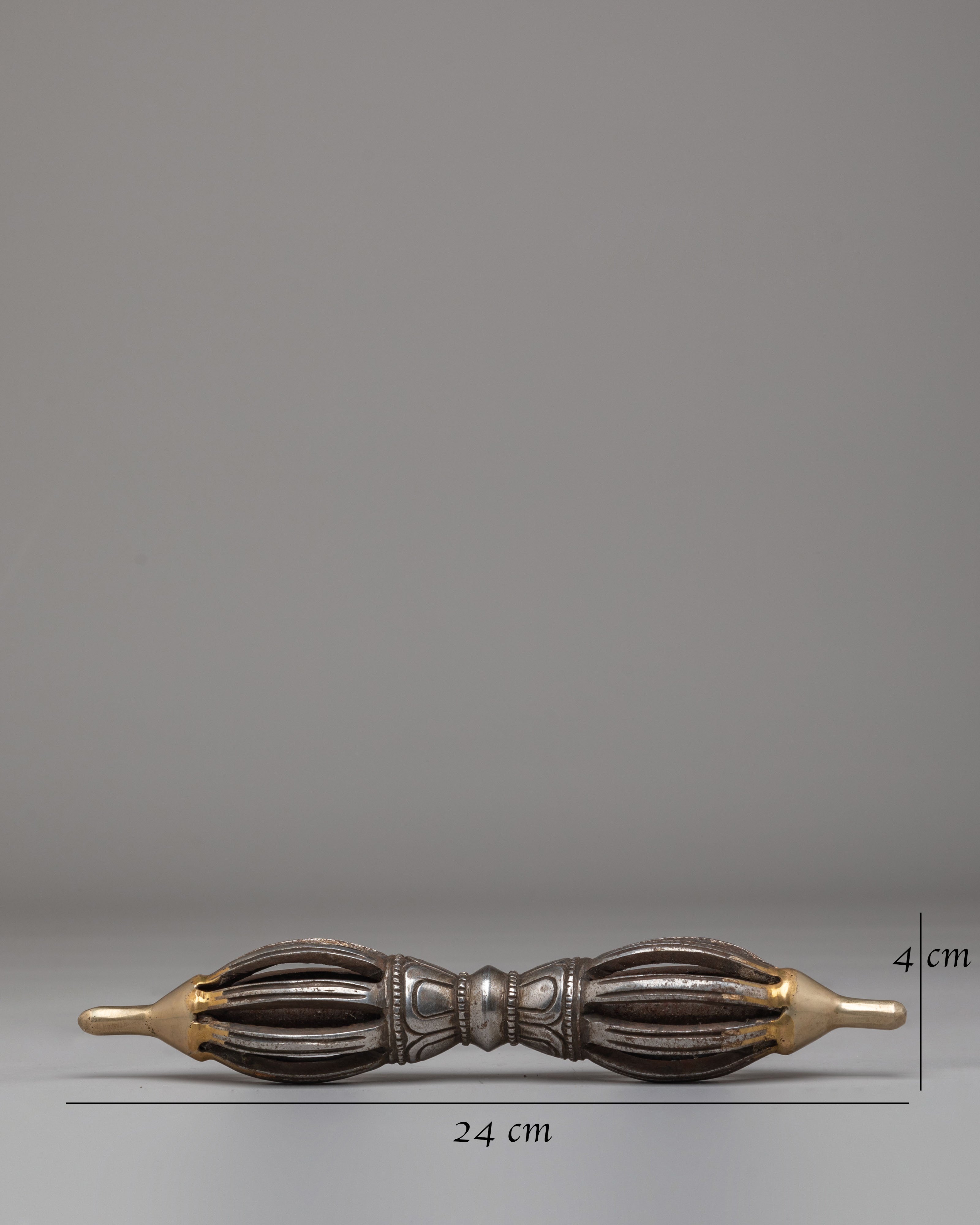 Traditional Tibetan Vajra Ritual Tool | Spiritual Energy Tool for Meditation