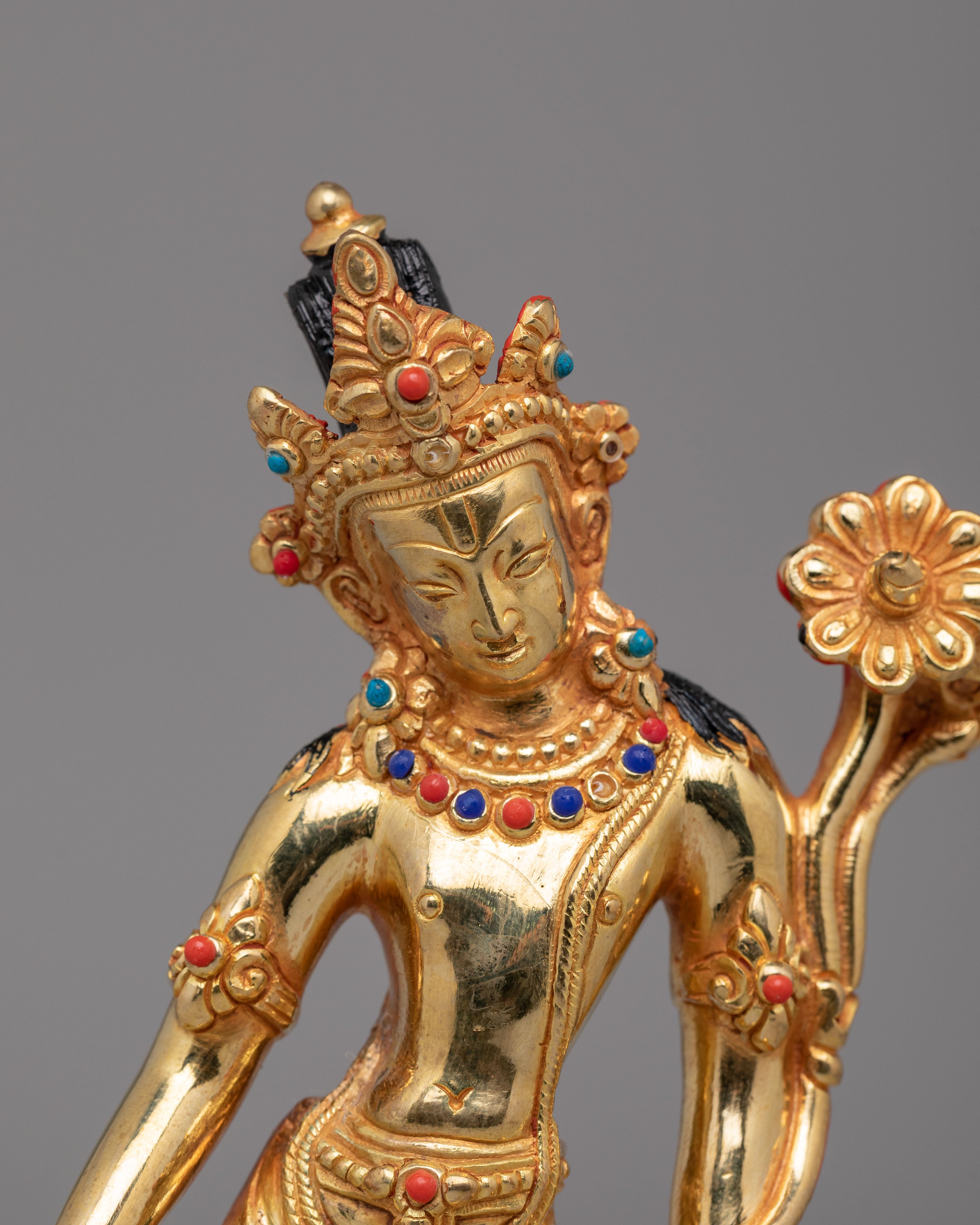 Tibetan Padmapani Statue | Traditional Himalayan Artwork