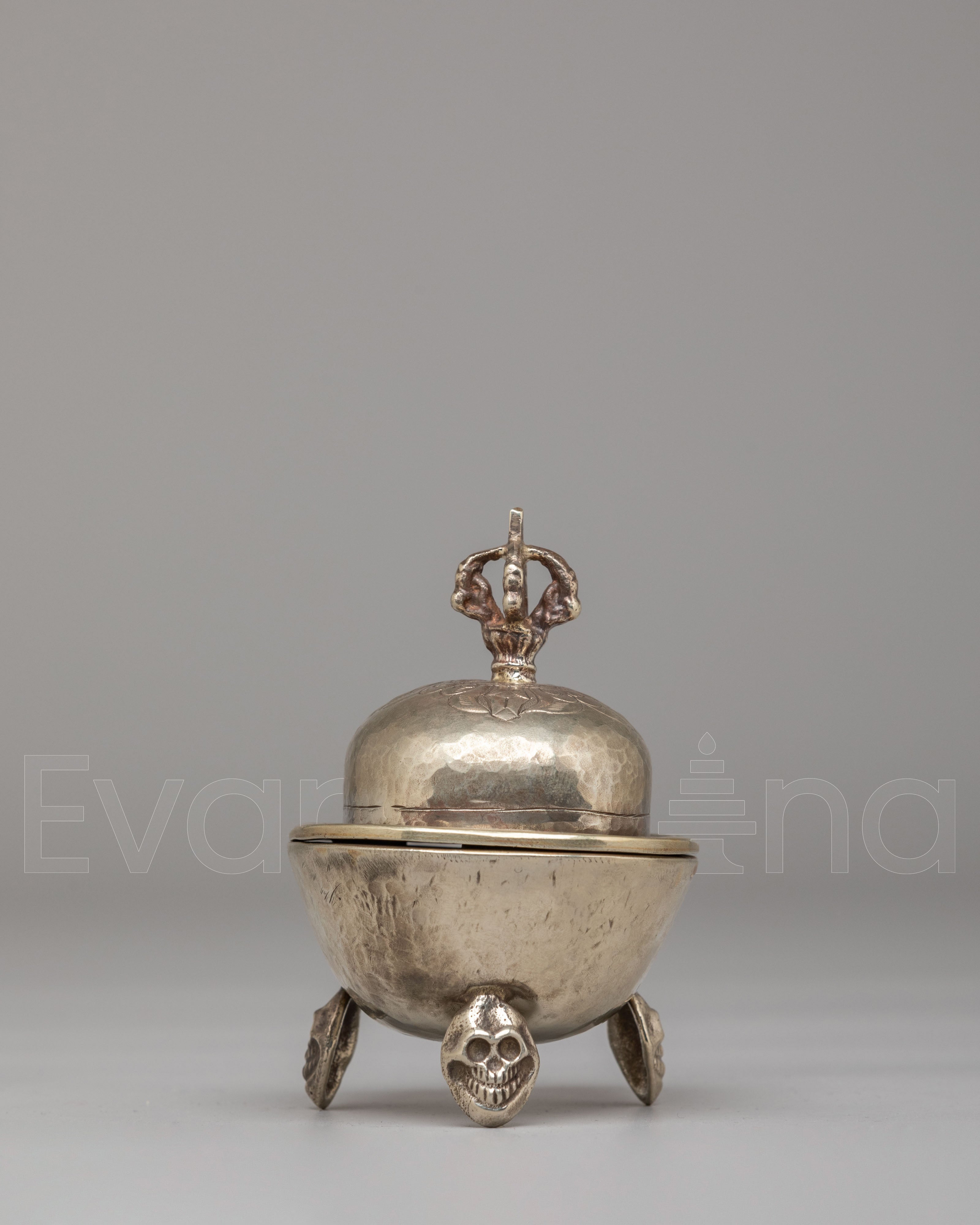 Sacred Kapala With Vajra Top
