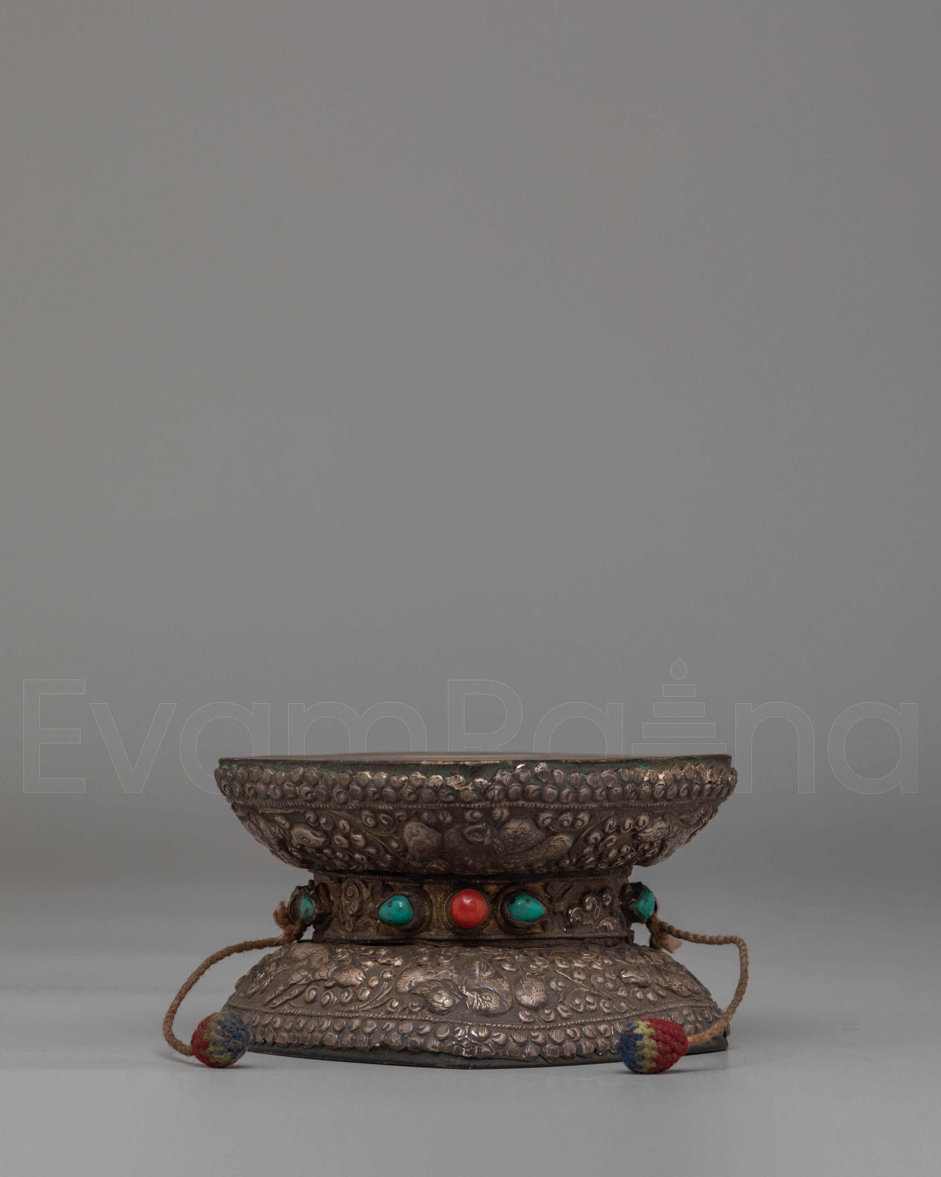 Handcrafted Buddhist Damaru for Ceremonies