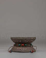 Handcrafted Buddhist Damaru for Ceremonies