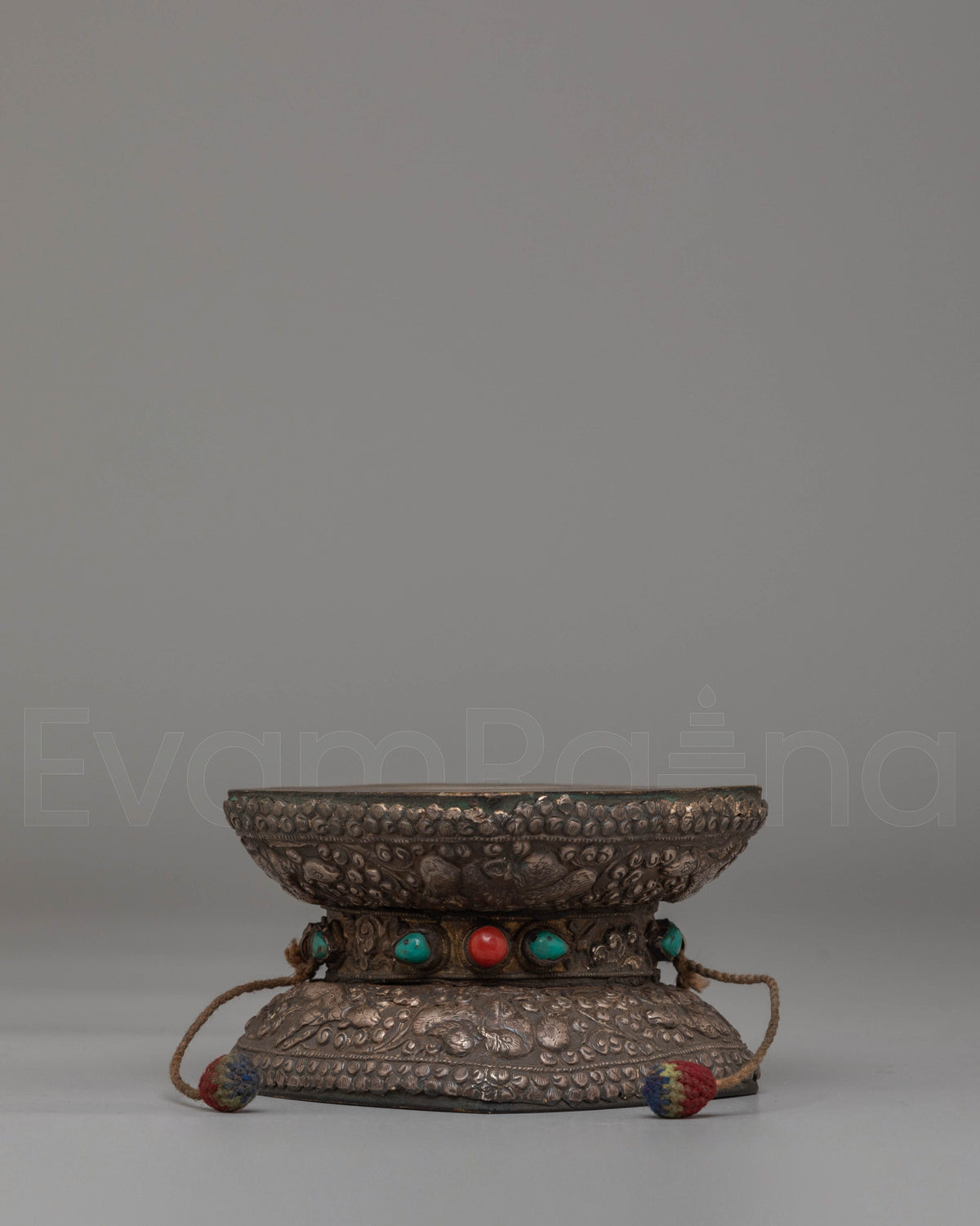 Handcrafted Buddhist Damaru for Ceremonies