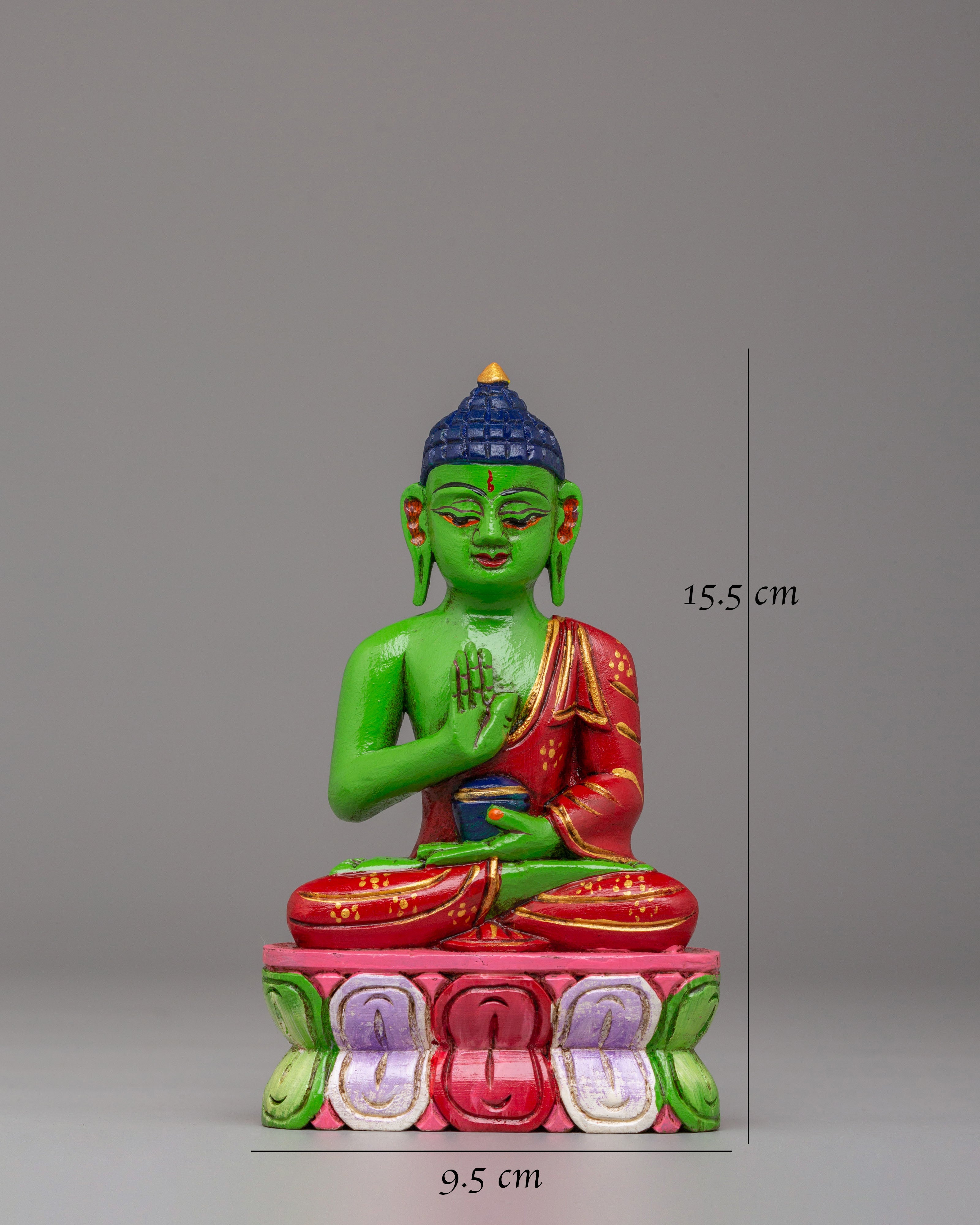Spiritual Amogasiddhi Dhyani Buddha Statue | Tibetan Buddhist Deity Figurine