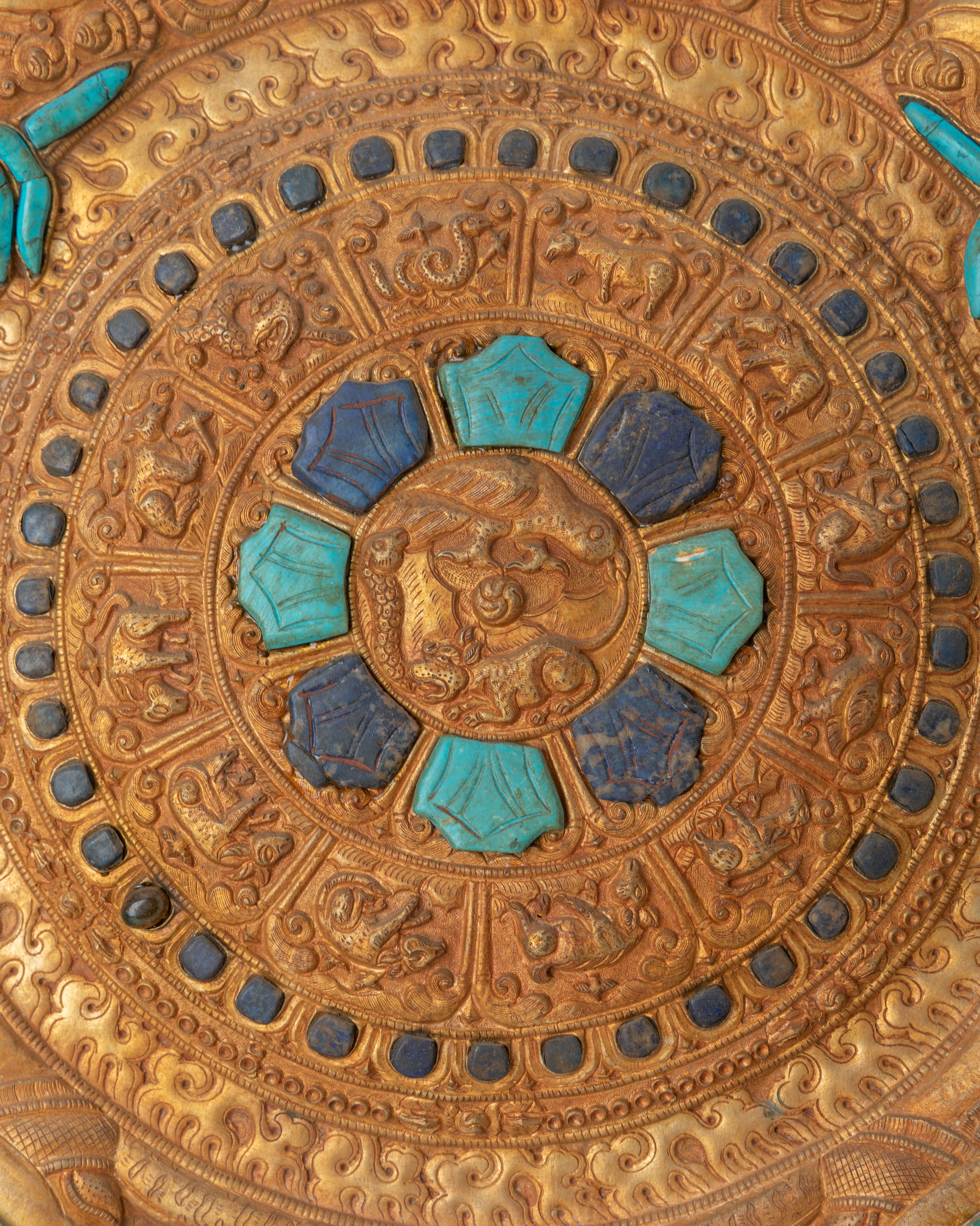 Handcrafted Wheel of Life Wall Art | Symbol of Spiritual Journey