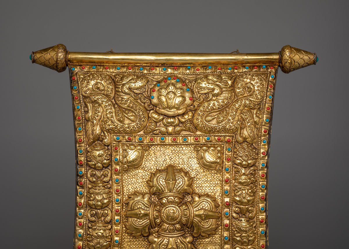 Buddhist Bishwo Vajra Wall Hanging | Tibetan Dorje Wall Art