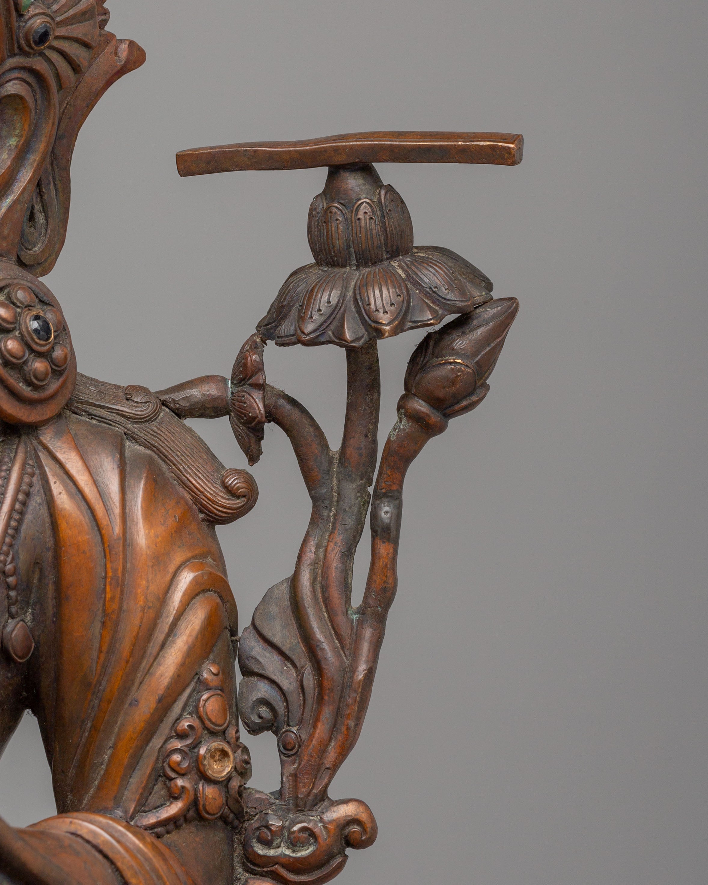 Handcrafted Himalayan Tikshna Manjushri Sculpture | Spiritual Home Decor
