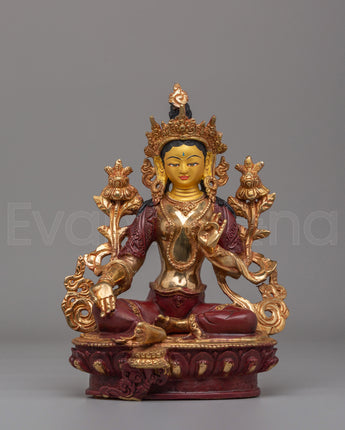 Sacred Traditional Green Tara Statue