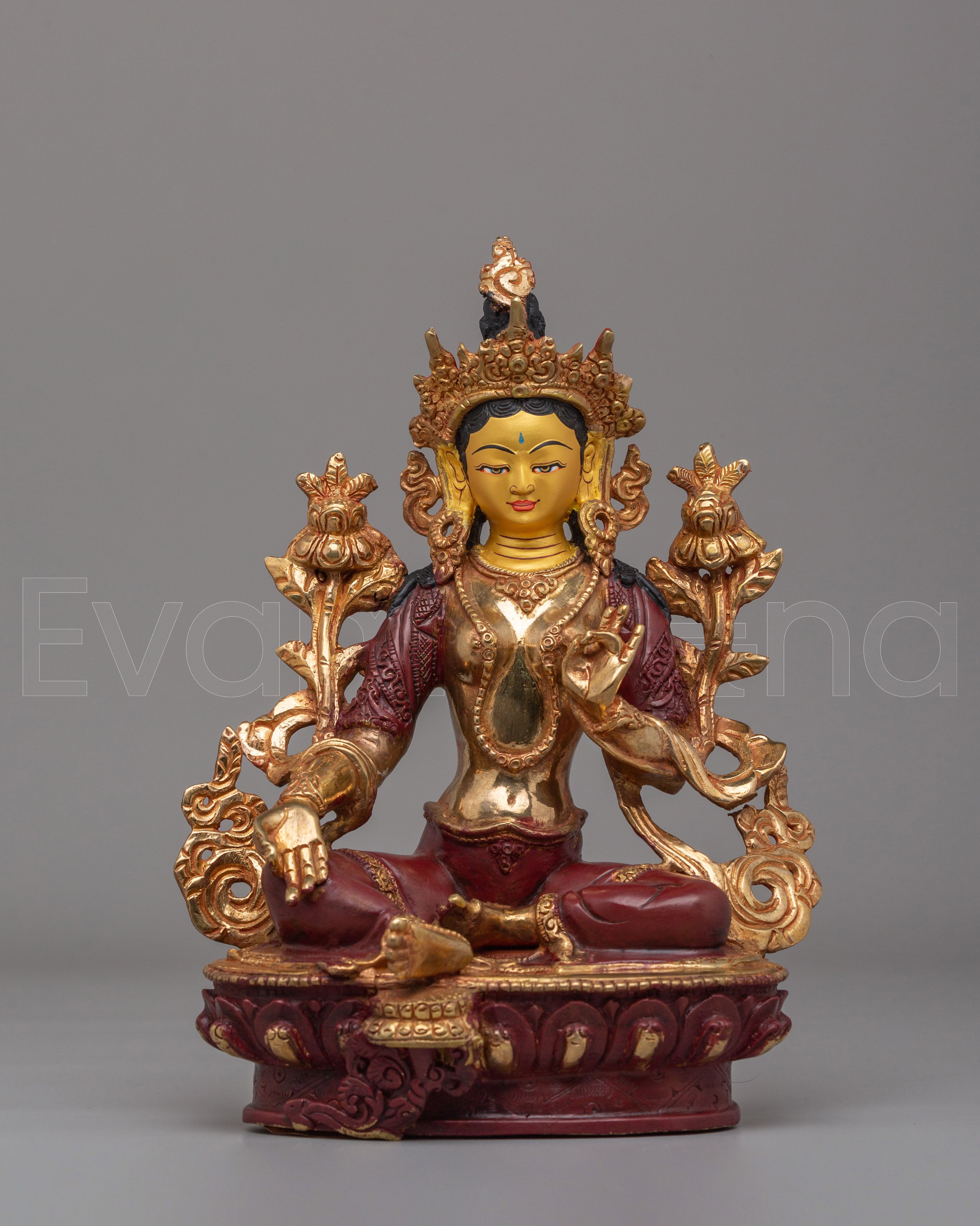 Sacred Traditional Green Tara Statue