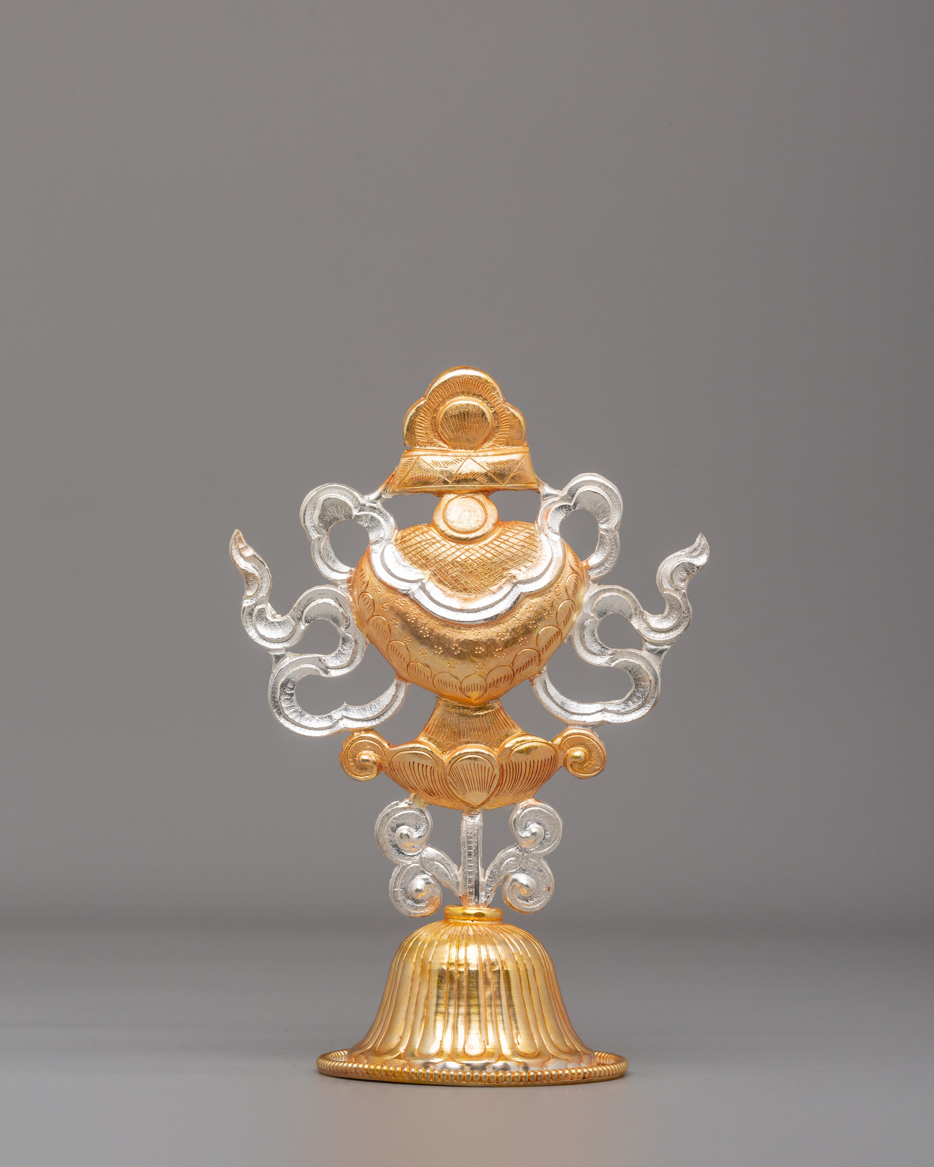 Sacred Eight Auspicious Symbols Set | Copper Body with Electro Gold & Silver Plating