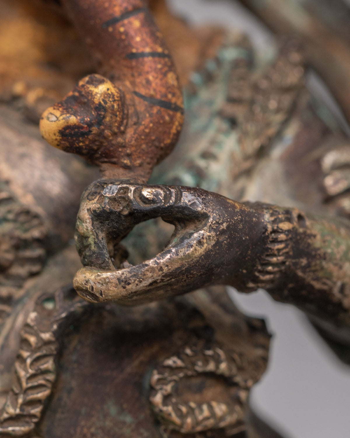 Himalayan Lord Ganesha Sculpture | Antique Finish Copper Statue