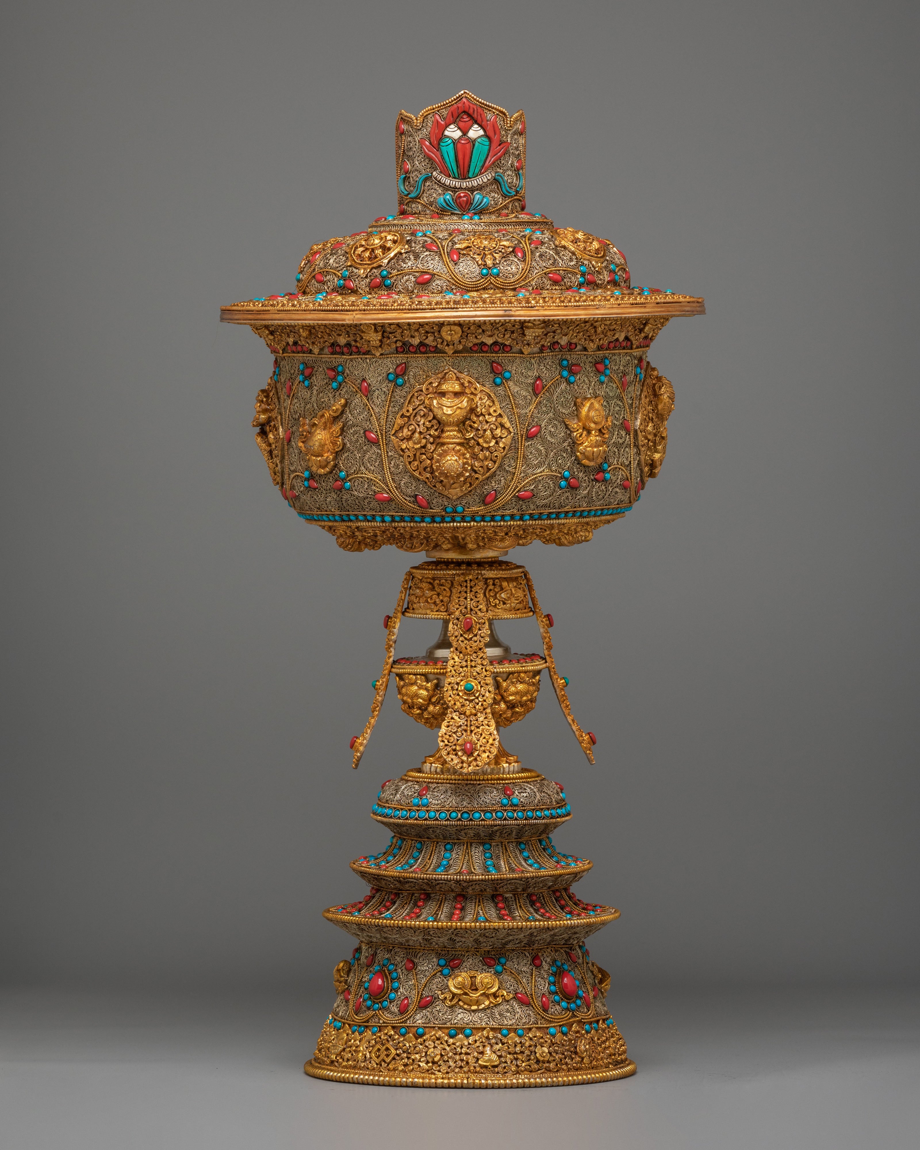 Traditional Himalayan Butter Lamp Set  | Sacred Light Offering
