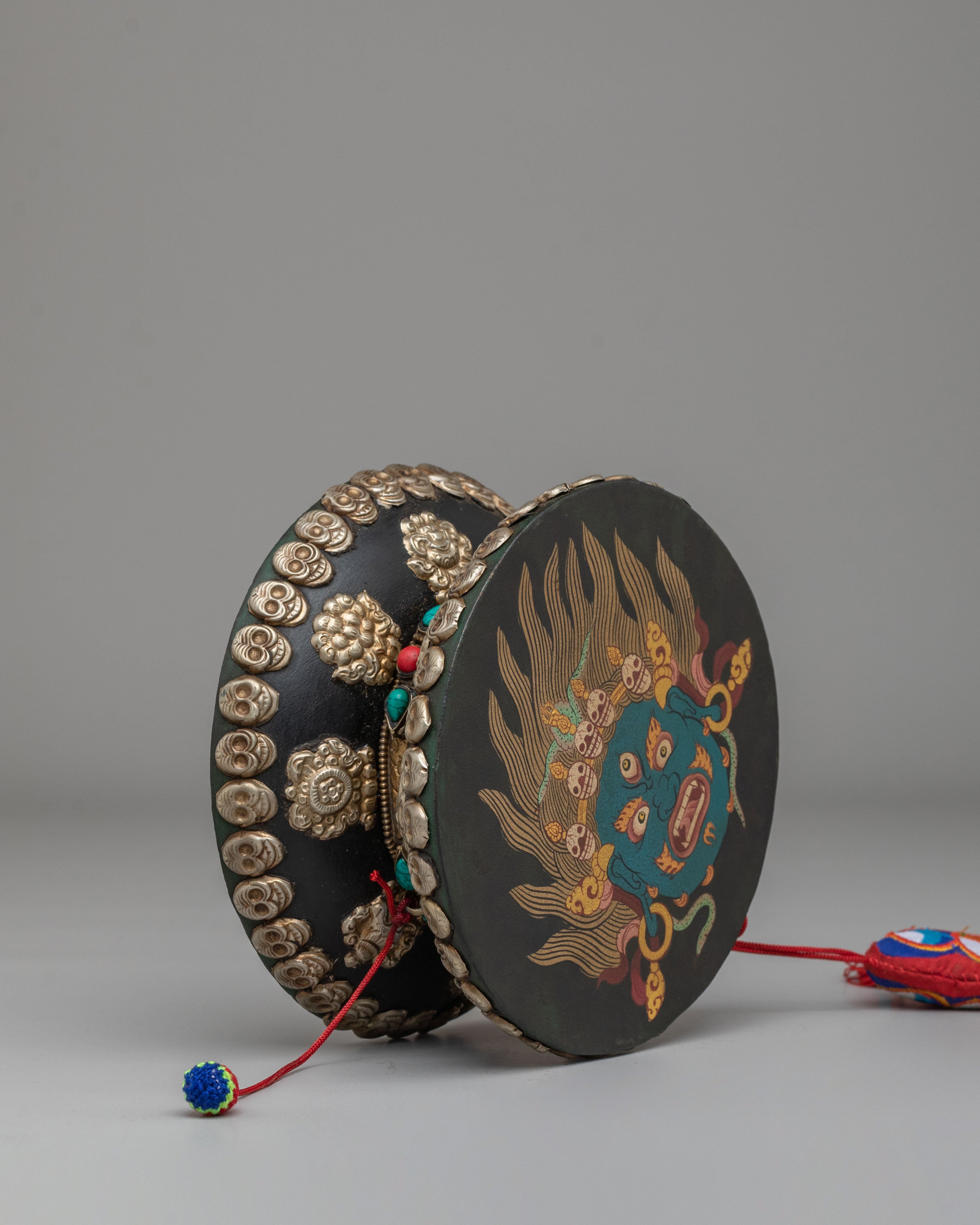 Spiritual Buddhist Damaru | Himalayan Ritual Instrument