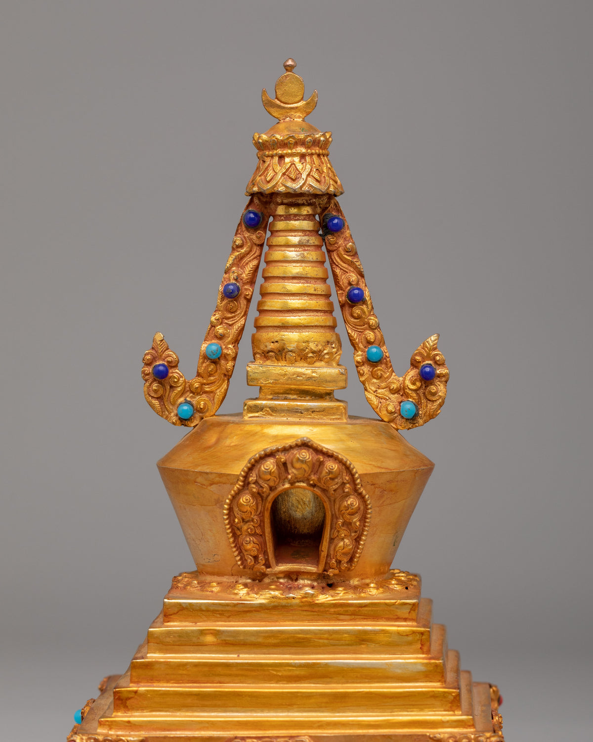Handcrafted Buddhist Enlightenment Chorten | Symbol of Spiritual Awakening