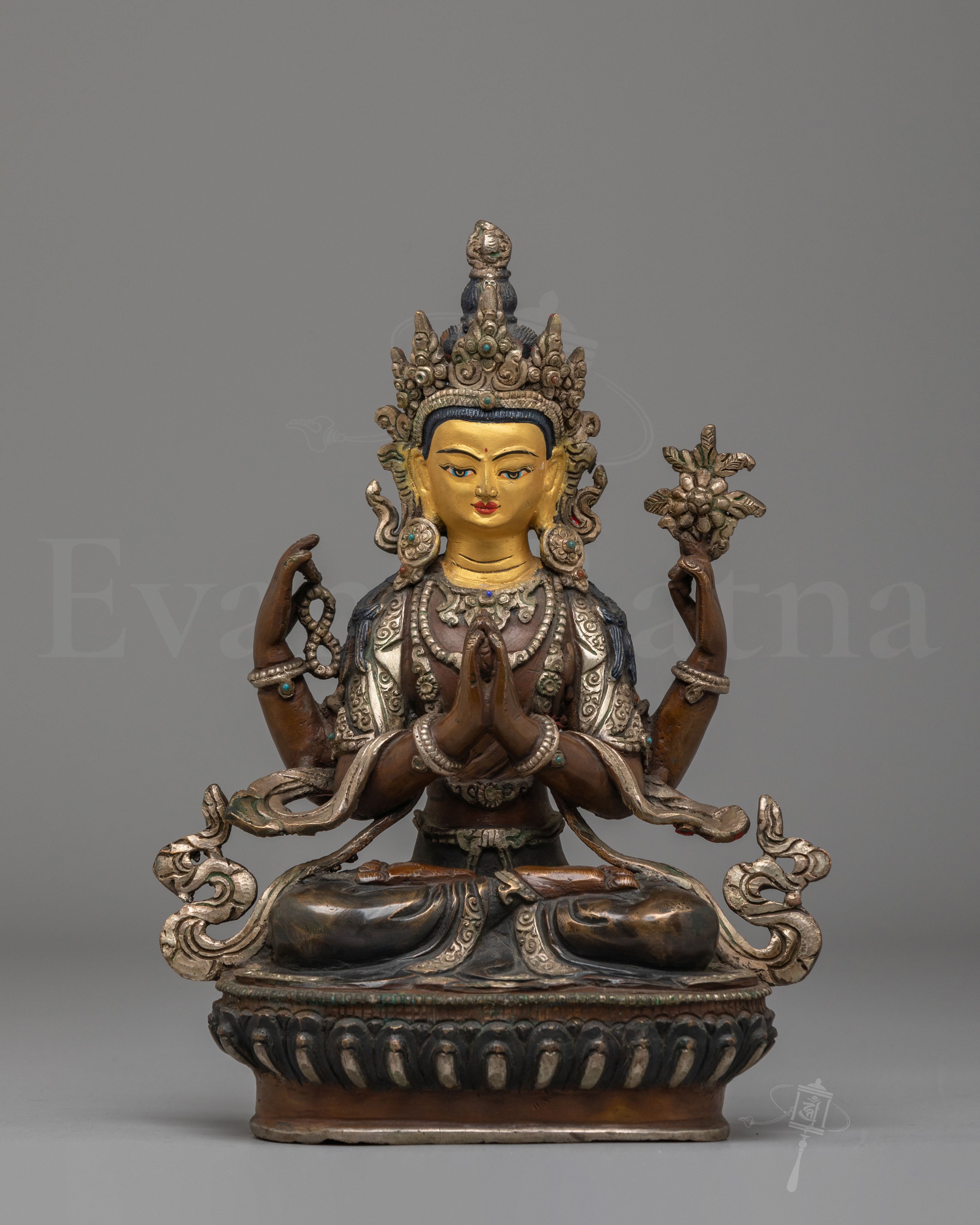 Sacred Tibetan Chenrezig Compassion Statue