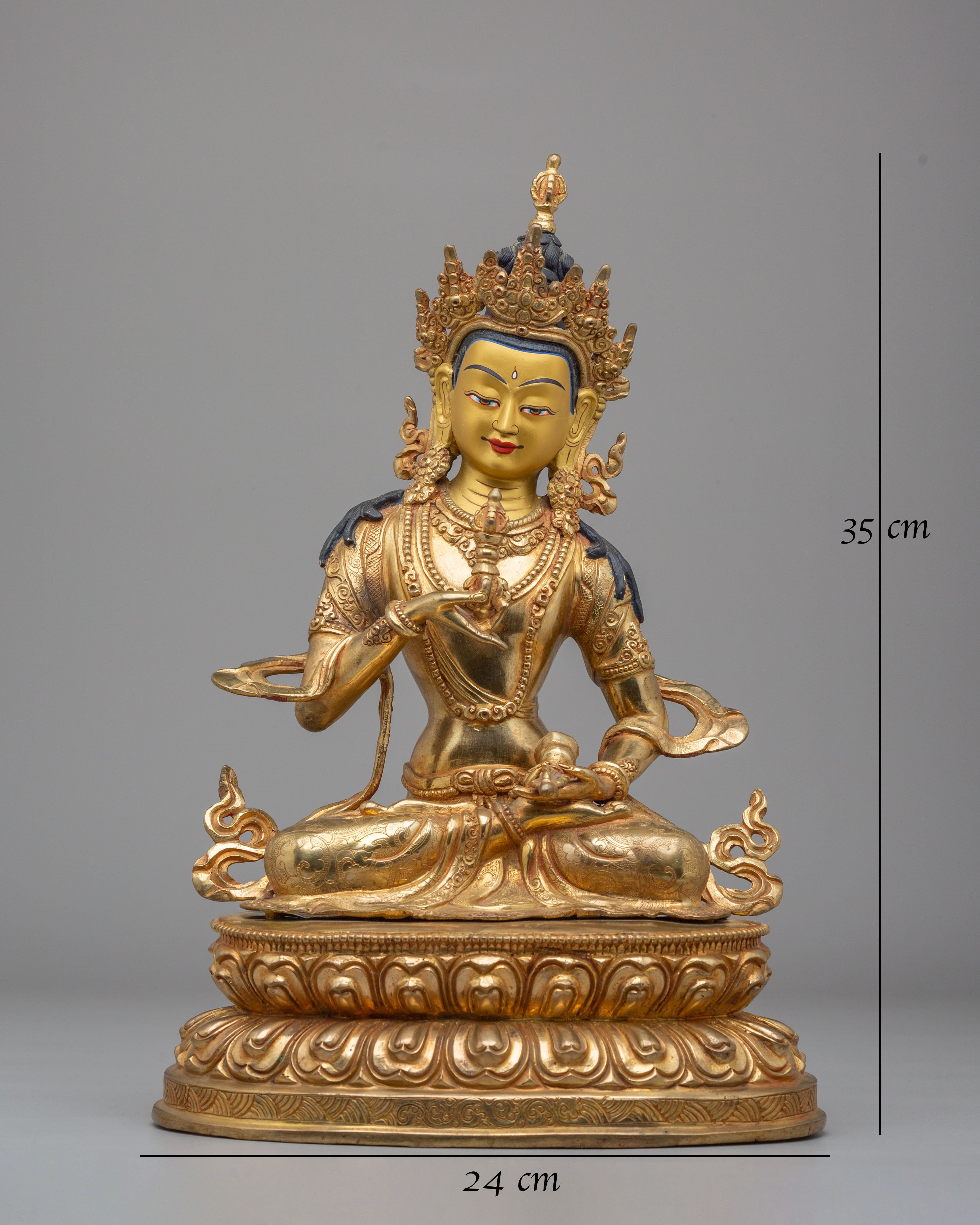 24K  Vajrasattva Buddhist Sculpture | A Symbol of Purification and Enlightenment