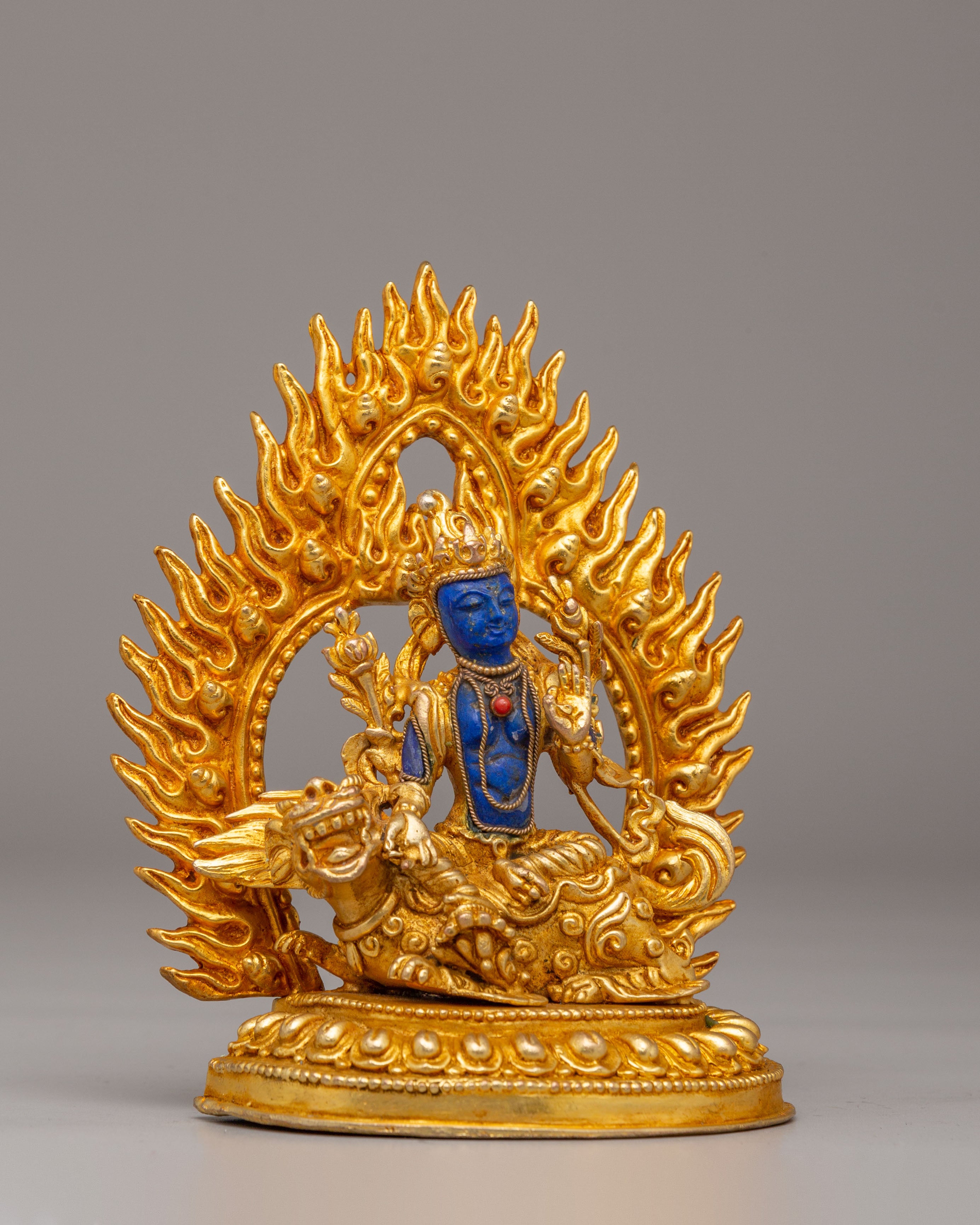 Sacred Simhanada Statue | Lion's Roar Symbol