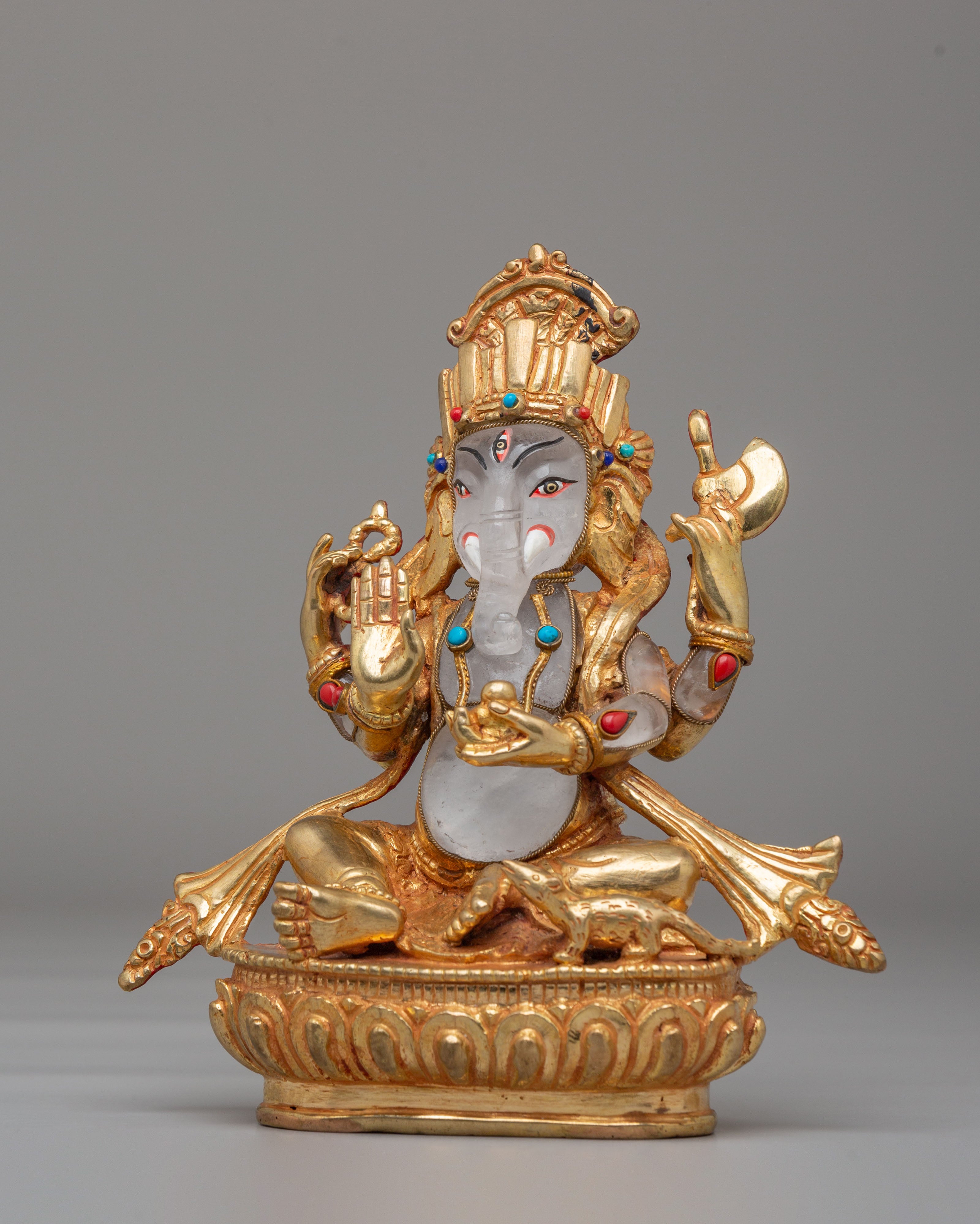 Spiritual Altar Ganesha Statue | Hindu Deity of Wisdom and Prosperity