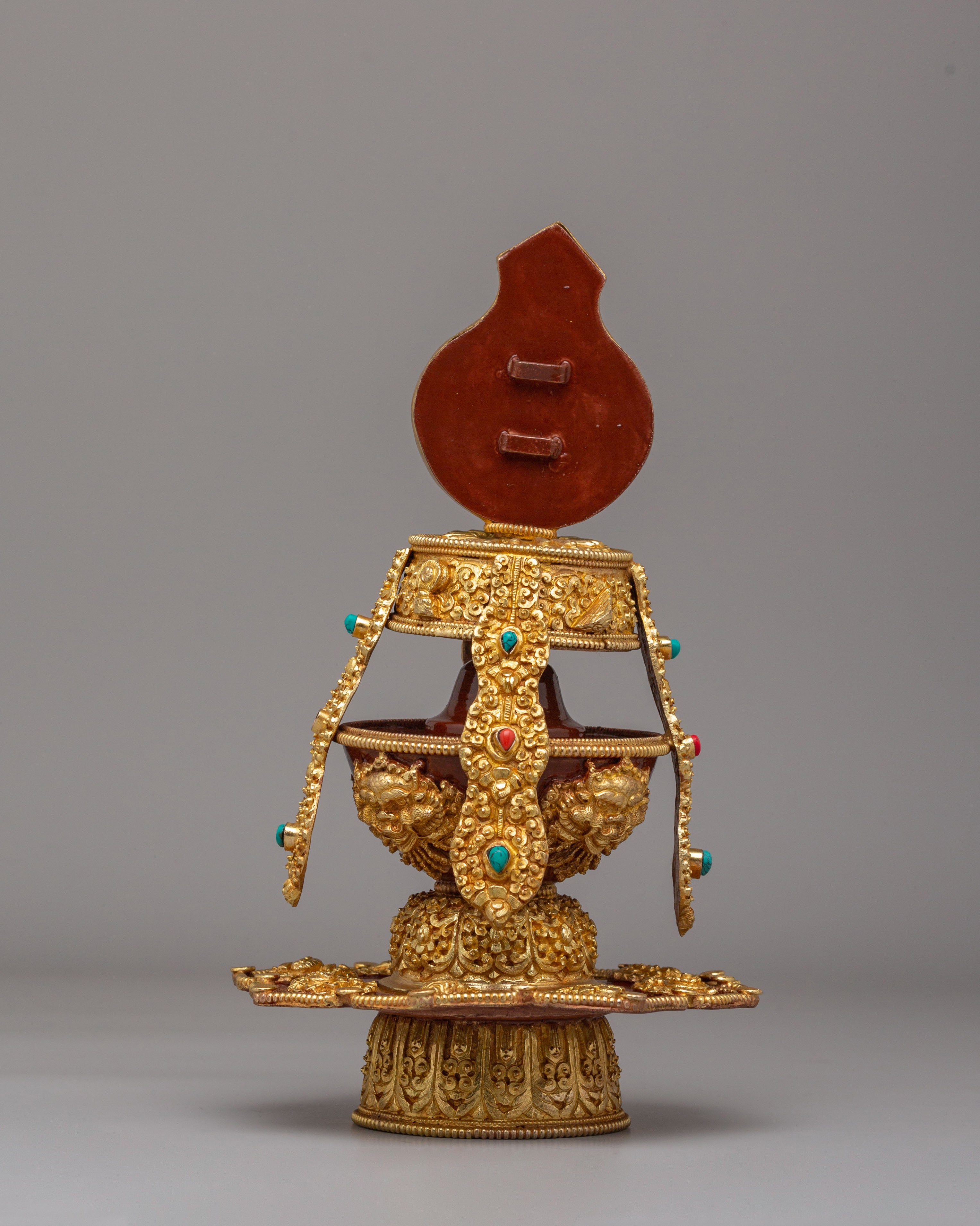 Sacred Long Life Vase for Ritual | Handcrafted Tibetan Ritual Vase